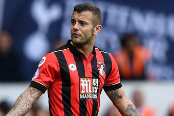 LONDON, ENGLAND - APRIL 15:  Jack Wilshere of AFC Bournemouth reacts during the Premier League match between Tottenham Hotspur and AFC Bournemouth at White Hart Lane on April 15, 2017 in London, England.  (Photo by Shaun Botterill/Getty Images)
