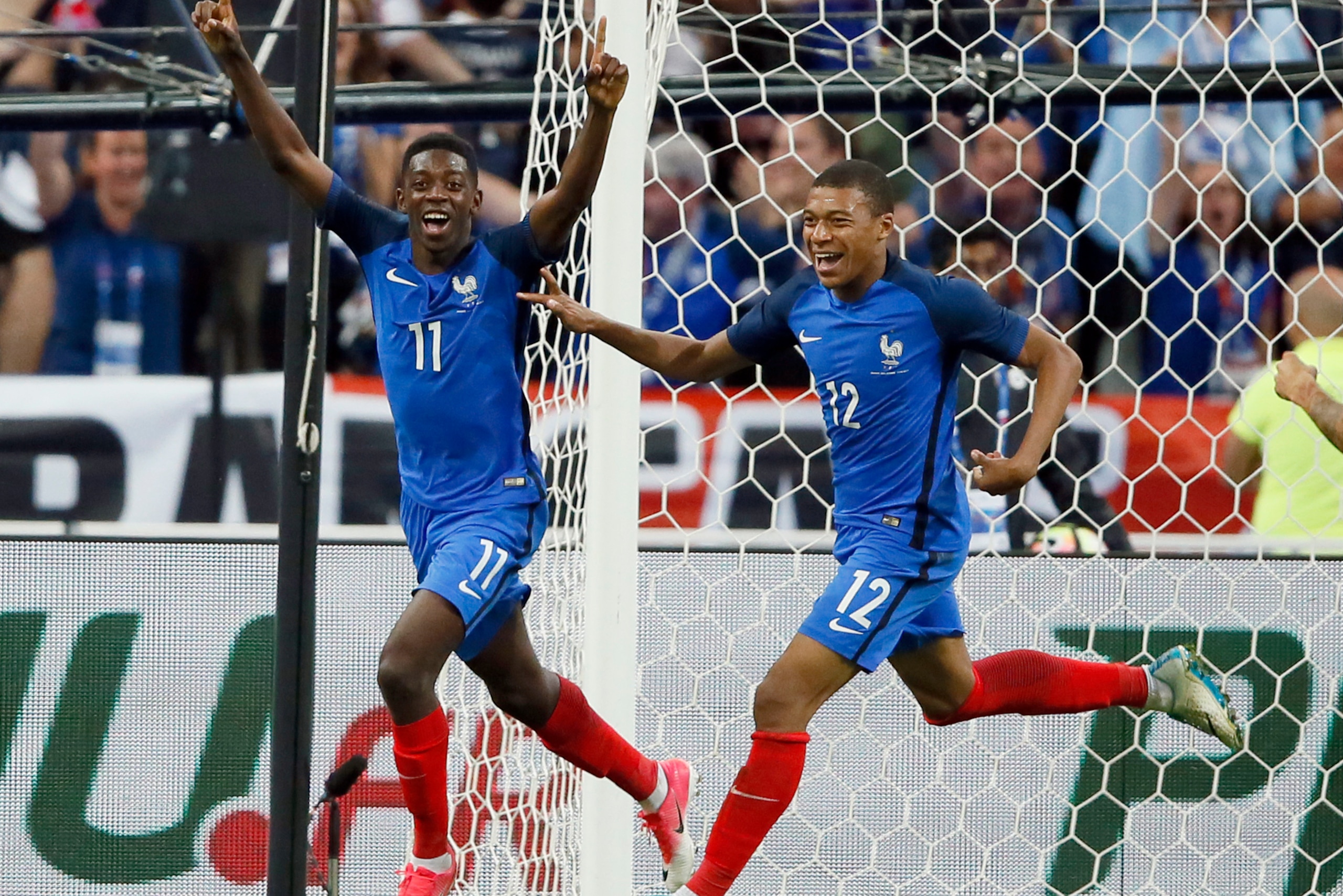 Mbappe and fellow France international Dembele are reportedly on Barcelona's radar.
