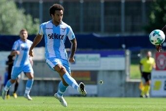 SALZBURG, AUSTRIA - JULY 30:  Felipe Anderosn of SS Lazio in action during the pre-season friendly match between SS Lazio and Bayer Leverkusen  at Goldberg-Stadion on July 30, 2017 in Salzburg, Austria.  (Photo by Marco Rosi/Getty Images)