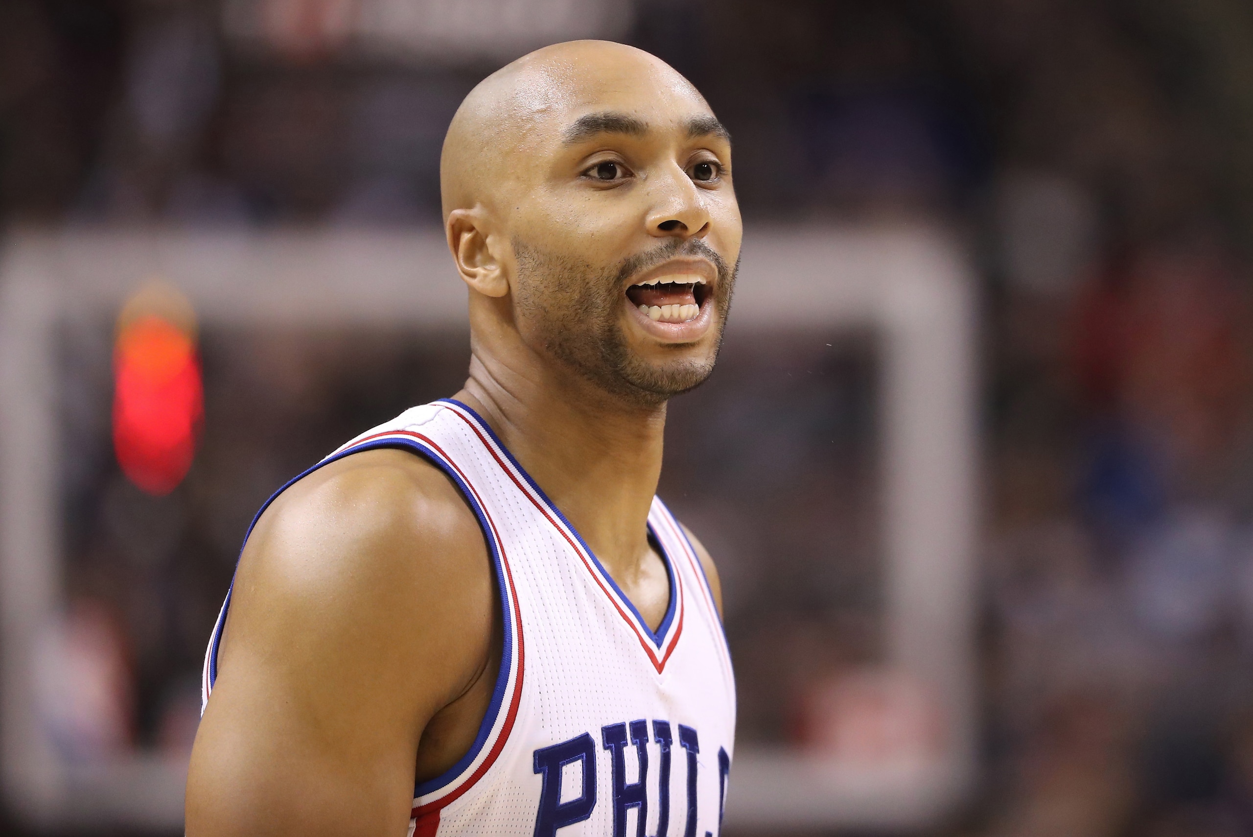 TORONTO, ON - APRIL 02: Gerald Henderson #12 of the Philadelphia 76ers during their game against the Toronto Raptors during NBA game action at Air Canada Centre on April 2, 2017 in Toronto, Canada. NOTE TO USER: User expressly acknowledges and agrees that TORONTO, ON - APRIL 02: Gerald Henderson #12 of the Philadelphia 76ers during their game against the Toronto Raptors during NBA game action at Air Canada Centre on April 2, 2017 in Toronto, Canada. NOTE TO USER: User expressly acknowledges and agrees that