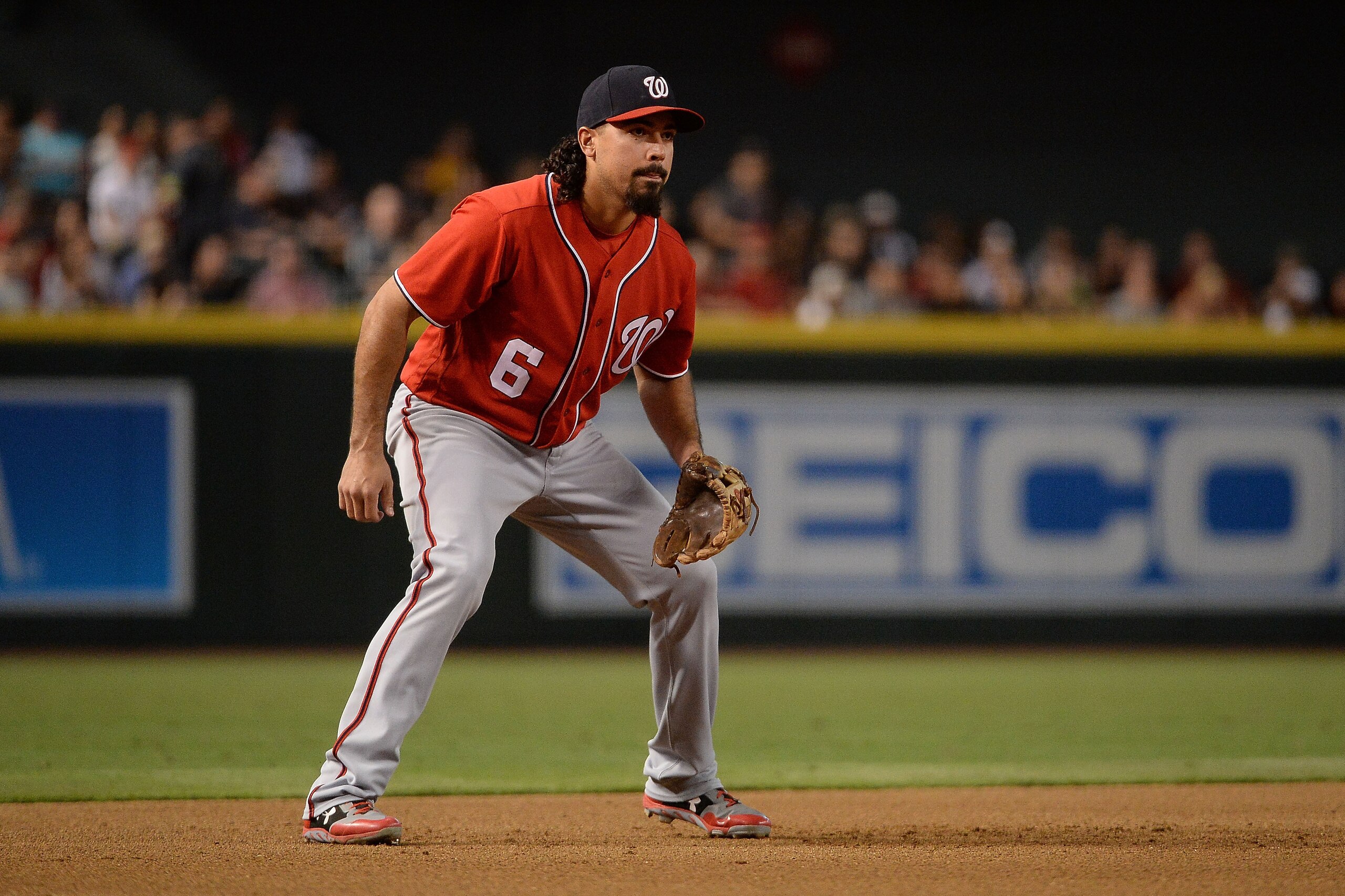 PHOENIX, AZ - JULY 22:  Anthony Rendon #6 of the Washington Nationals in action against the Arizona Diamondbacks at Chase Field on July 22, 2017 in Phoenix, Arizona.  (Photo by Jennifer Stewart/Getty Images)