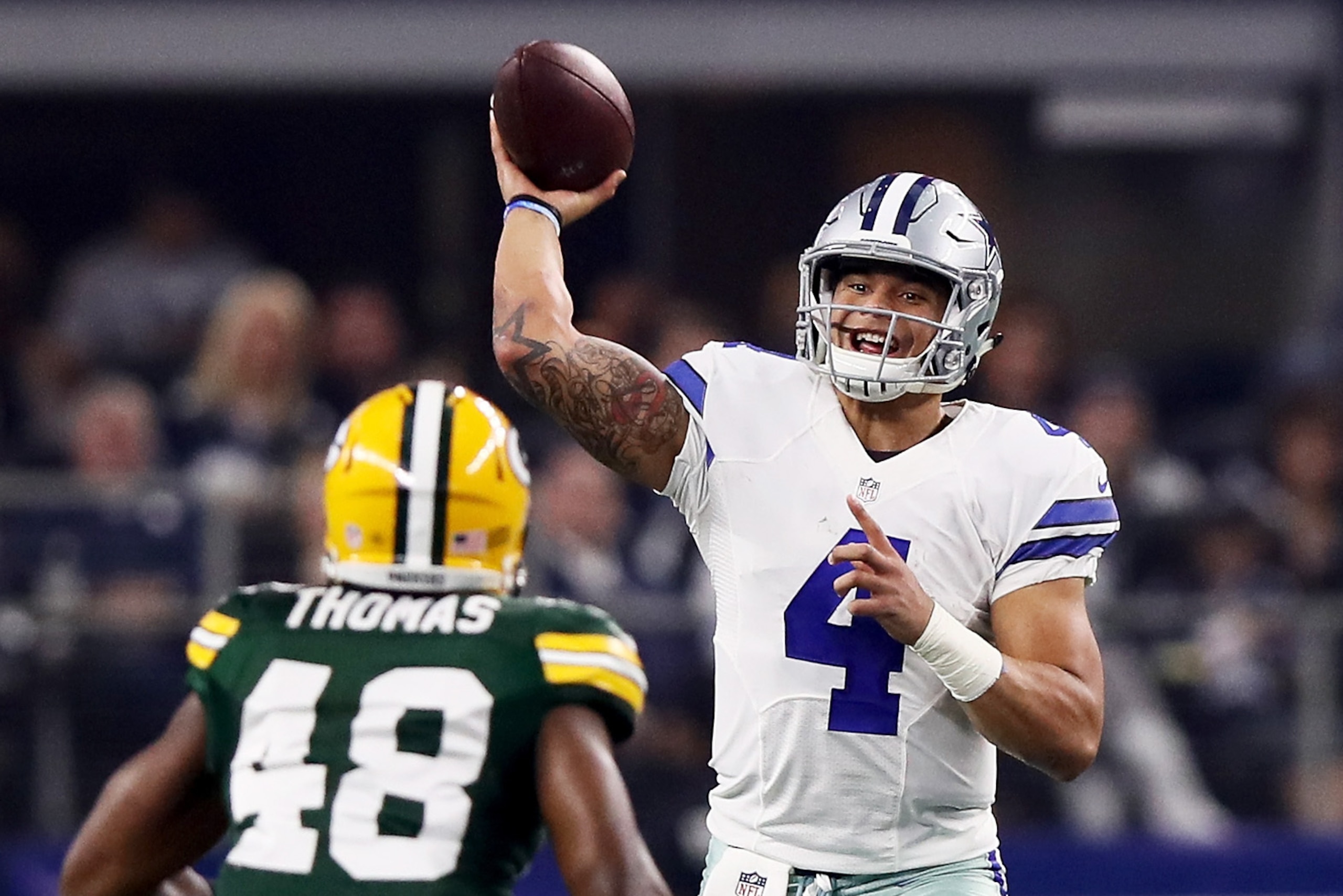 "It’s about what Brady’s doing. It’s about winning championships," Prescott says.