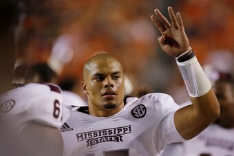 "He’s going to battle," says Jameon Lewis, one of Prescott’s wide receivers at Mississippi State. "You’re going to have to drag that guy off the field."