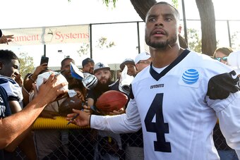 Of his Cowboys teammates, Prescott says, "I want them to be somebody I can count on outside of football. Once you get to know people like that, it’s easy for them  to bond with you."