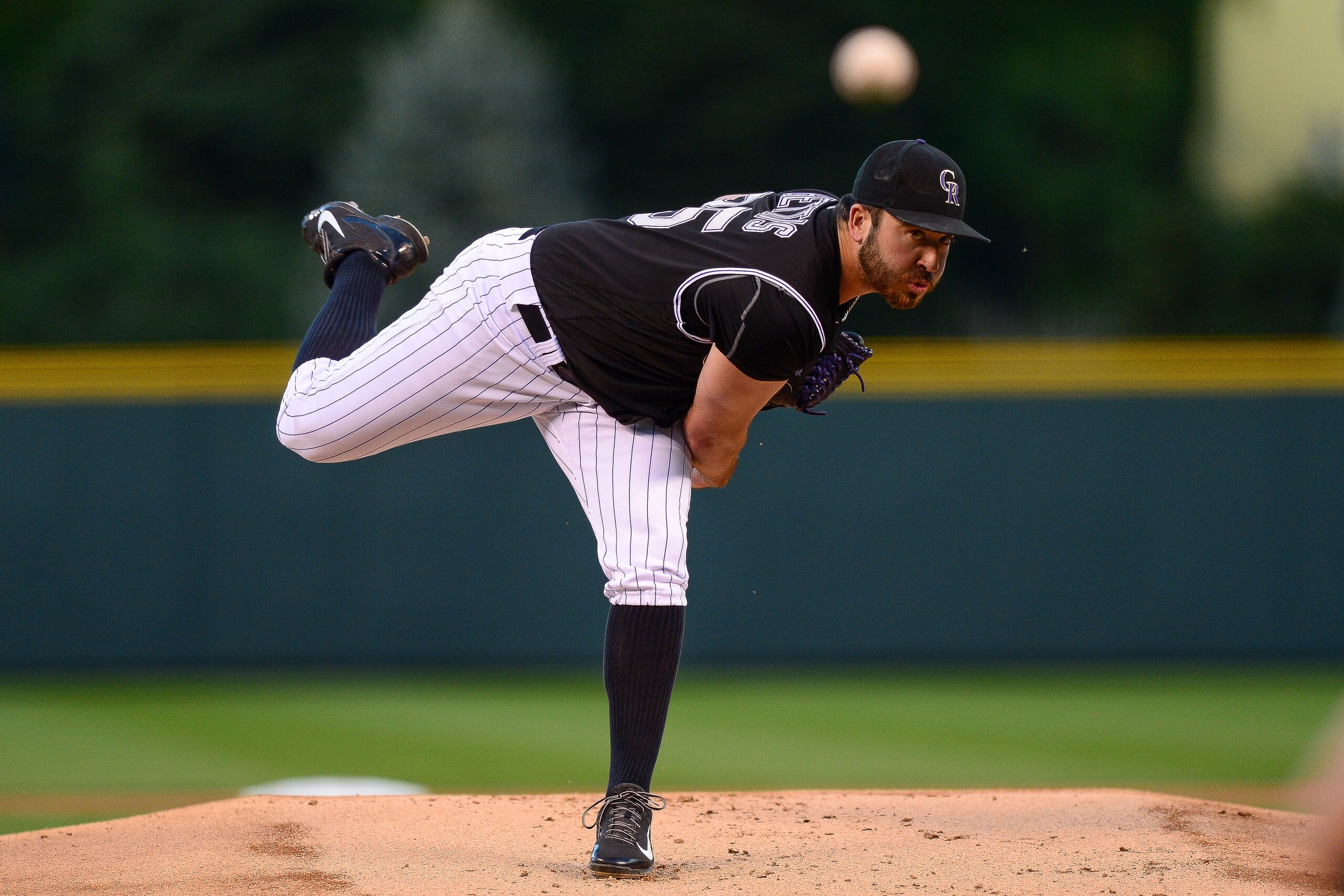 DENVER, CO - SEPTEMBER 30: Chad Bettis #35 of the Colorado Rockies pitches against the Milwaukee Brewers in the first inning of a game at Coors Field on September 30, 2016 in Denver, Colorado.  (Photo by Dustin Bradford/Getty Images)