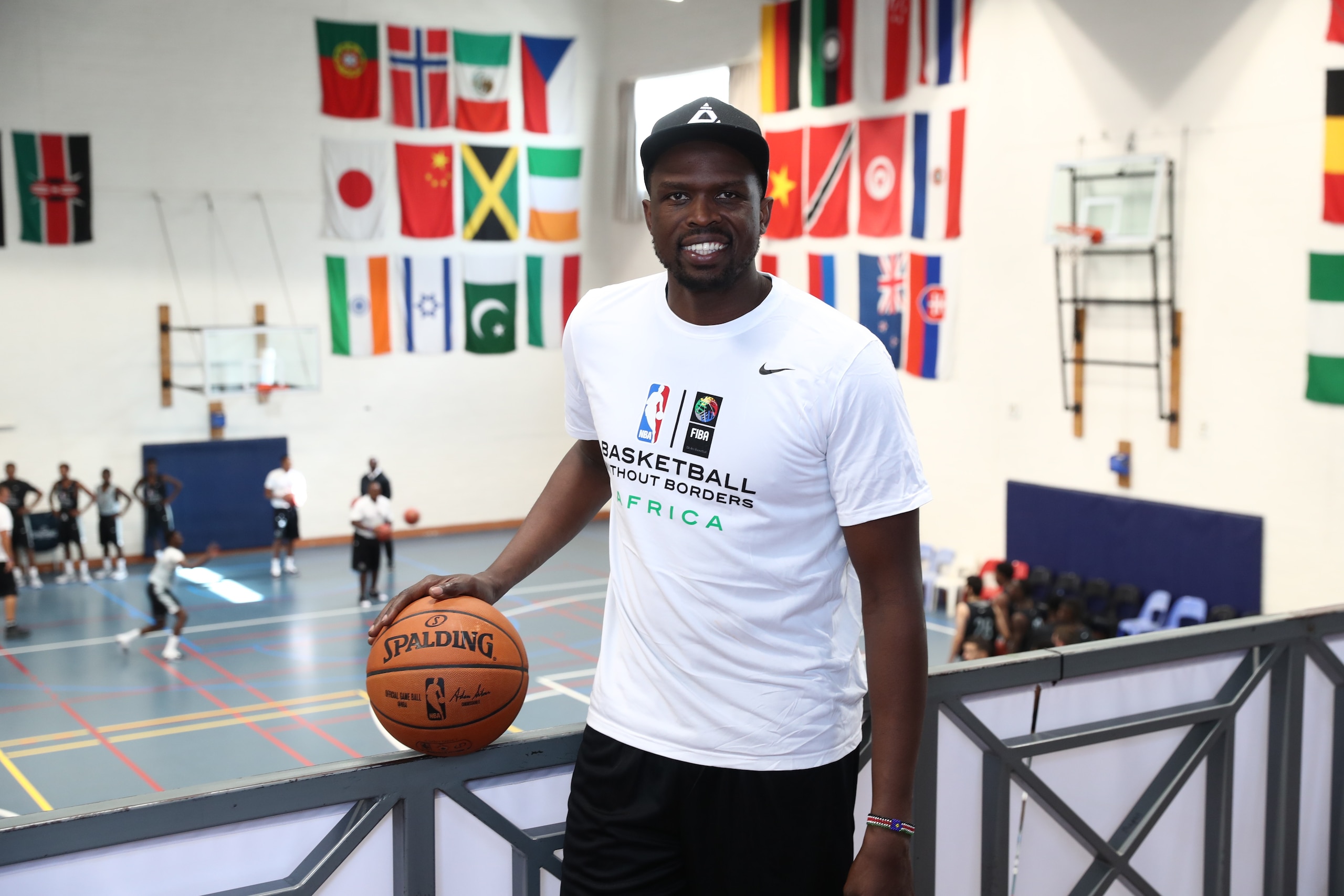 JOHANNESBURG, SOUTH AFRICA - AUGUST 3: Luol Deng of Team Africa poses for a portrait as part of  the Basketball Without Borders Africa at the American International School of Johannesburg on August 3, 2017 in Gauteng province of Johannesburg, South Africa