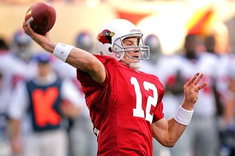After being drafted by the Cardinals in the third round of the 2002 draft, Josh McCown went 10-12 as a starter in four seasons with the team.