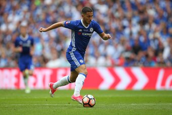 LONDON, ENGLAND - MAY 27: Eden Hazard of Chelsea during the Emirates FA Cup Final match between Arsenal and Chelsea at Wembley Stadium on May 27, 2017 in London, England. (Photo by Catherine Ivill - AMA/Getty Images)