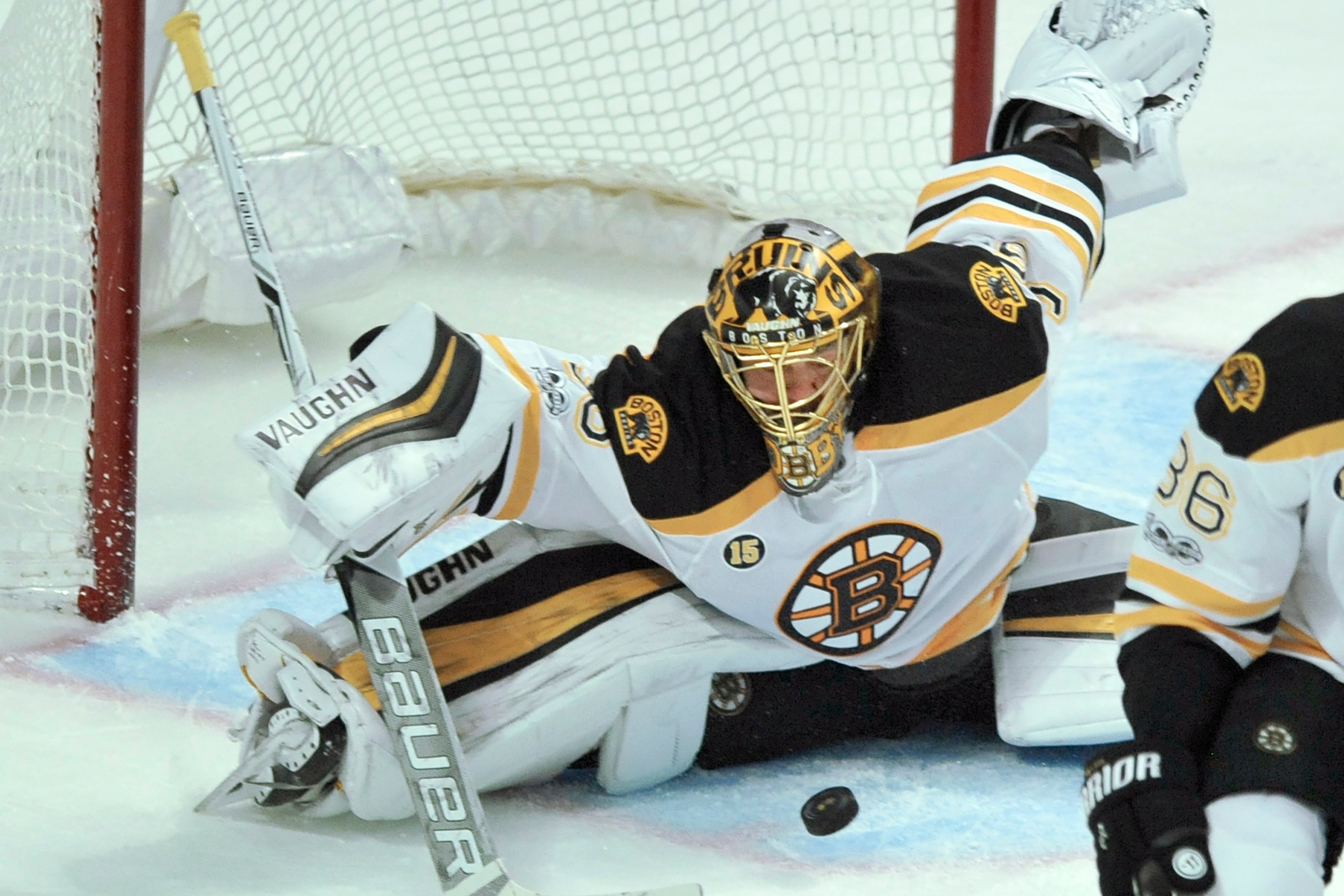 Anton Khudobin is penciled in as the Bruins' No. 2 goaltender, but plans could still change.