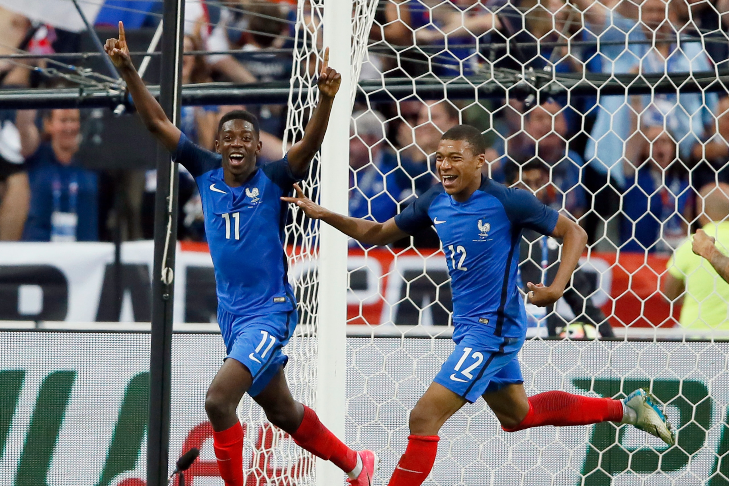 Dembele finished his season with a virtuoso display for France against England.