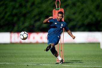 VINOVO, ITALY - JULY 16:  Mario Lemina of Juventus during a training session on July 16, 2017 in Vinovo, Italy.  (Photo by Daniele Badolato - Juventus FC/Getty Images)