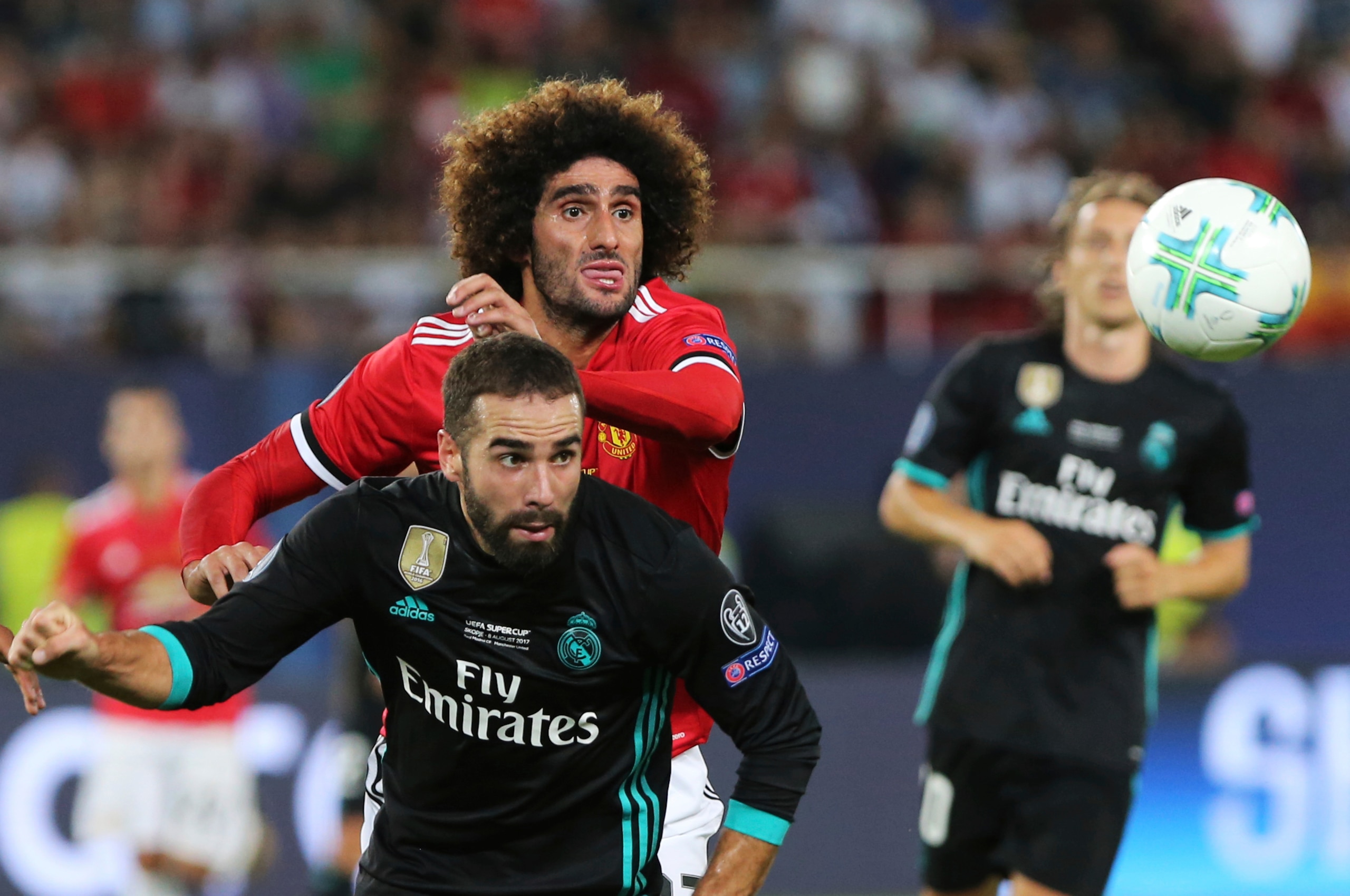 Fellaini's aerial menace made a difference for United in the second half.