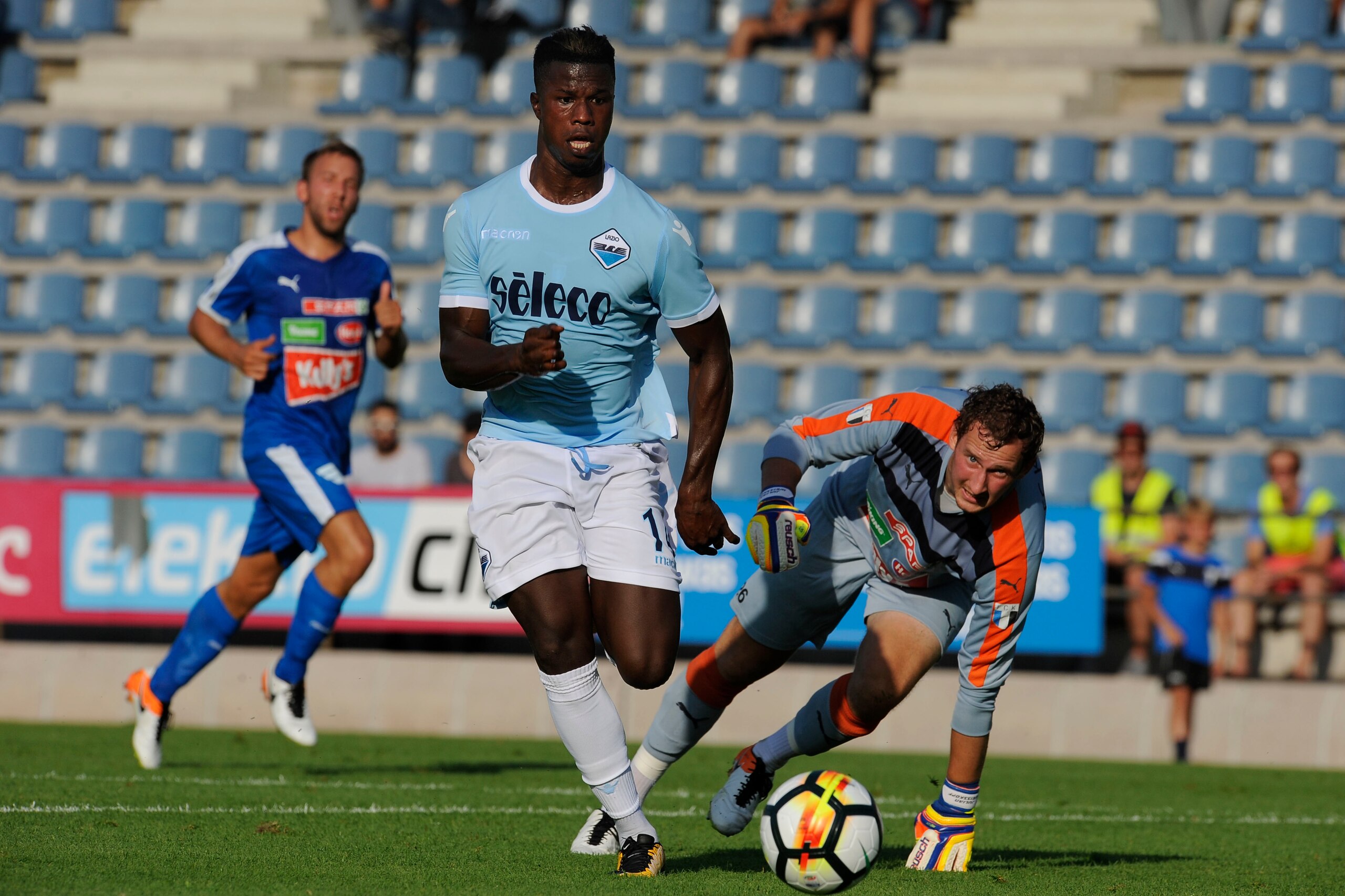 KUFSTEIN, AUSTRIA - AUGUST 01:  Balde Diao Keita of SS Lazio during the pre-season friendly match between SS Lazio and F.C Kufstein on August 1, 2017 in Kufstein, Austria.  (Photo by Marco Rosi/Getty Images)