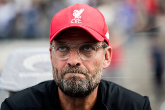 BERLIN, GERMANY - JULY 29:  Head coach Juergen Klopp of Liverpool FC looks on during the Preseason Friendly match between Hertha BSC and FC Liverpool at Olympiastadion on July 29, 2017 in Berlin, Germany.  (Photo by Boris Streubel/Getty Images)