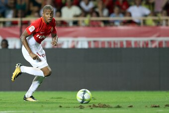 Monaco's French forward Kylian Mbappe Lottin runs during the French L1 football match Monaco (ASM) vs Toulouse (TFC) on August 4, 2017 at the 'Louis II Stadium' in Monaco.   / AFP PHOTO / VALERY HACHE        (Photo credit should read VALERY HACHE/AFP/Gett
