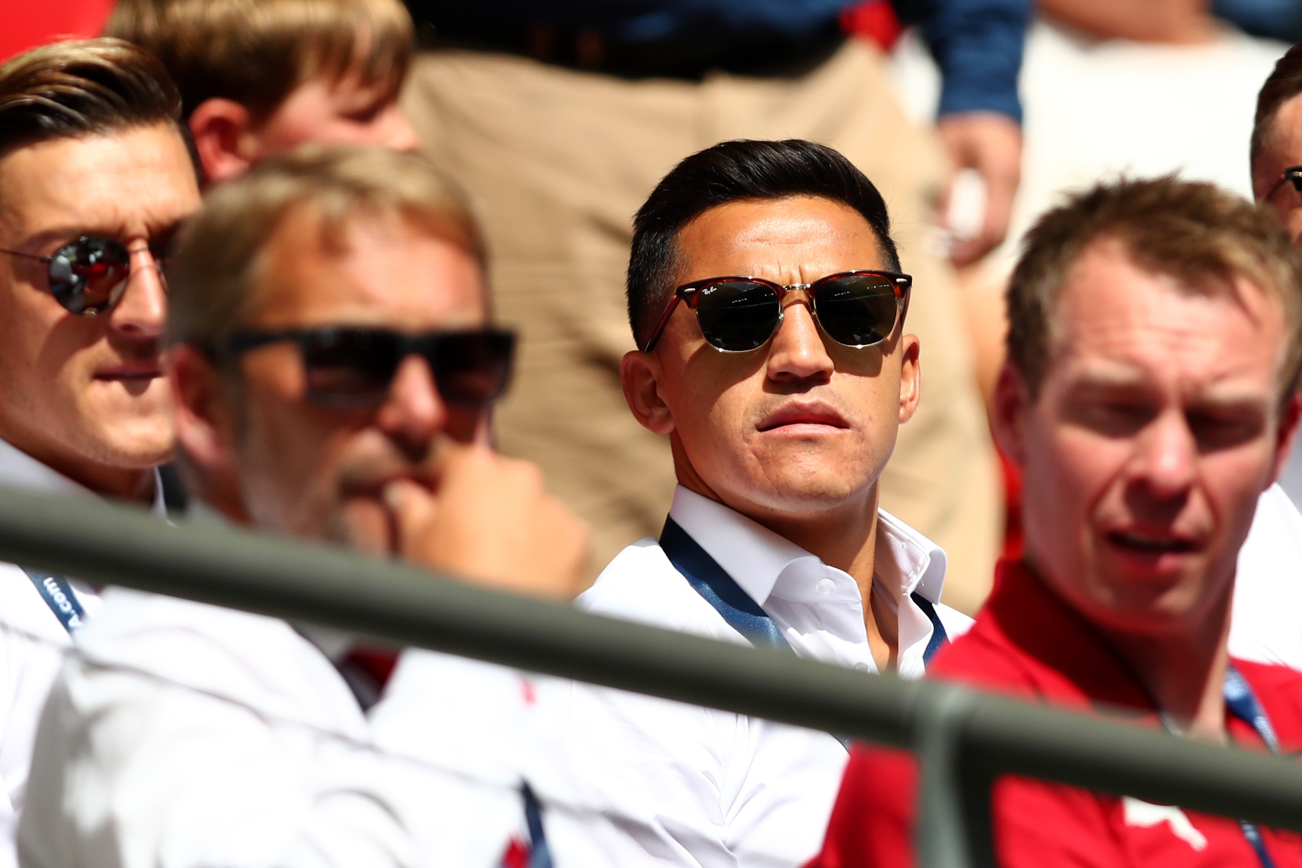 LONDON, ENGLAND - AUGUST 06: Alexis Sanchez of Arsenal looks on before the FA Community Shield match between Chelsea and Arsenal at Wembley Stadium on August 6, 2017 in London, England. (Photo by Dan Istitene/Getty Images) LONDON, ENGLAND - AUGUST 06: Alexis Sanchez of Arsenal looks on before the FA Community Shield match between Chelsea and Arsenal at Wembley Stadium on August 6, 2017 in London, England. (Photo by Dan Istitene/Getty Images)