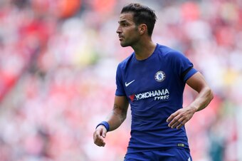 LONDON, ENGLAND - AUGUST 06: Cesc Fabregas of Chelsea during the The FA Community Shield between Chelsea and Arsenal at Wembley Stadium on August 6, 2017 in London, England.  (Photo by Robbie Jay Barratt - AMA/Getty Images)