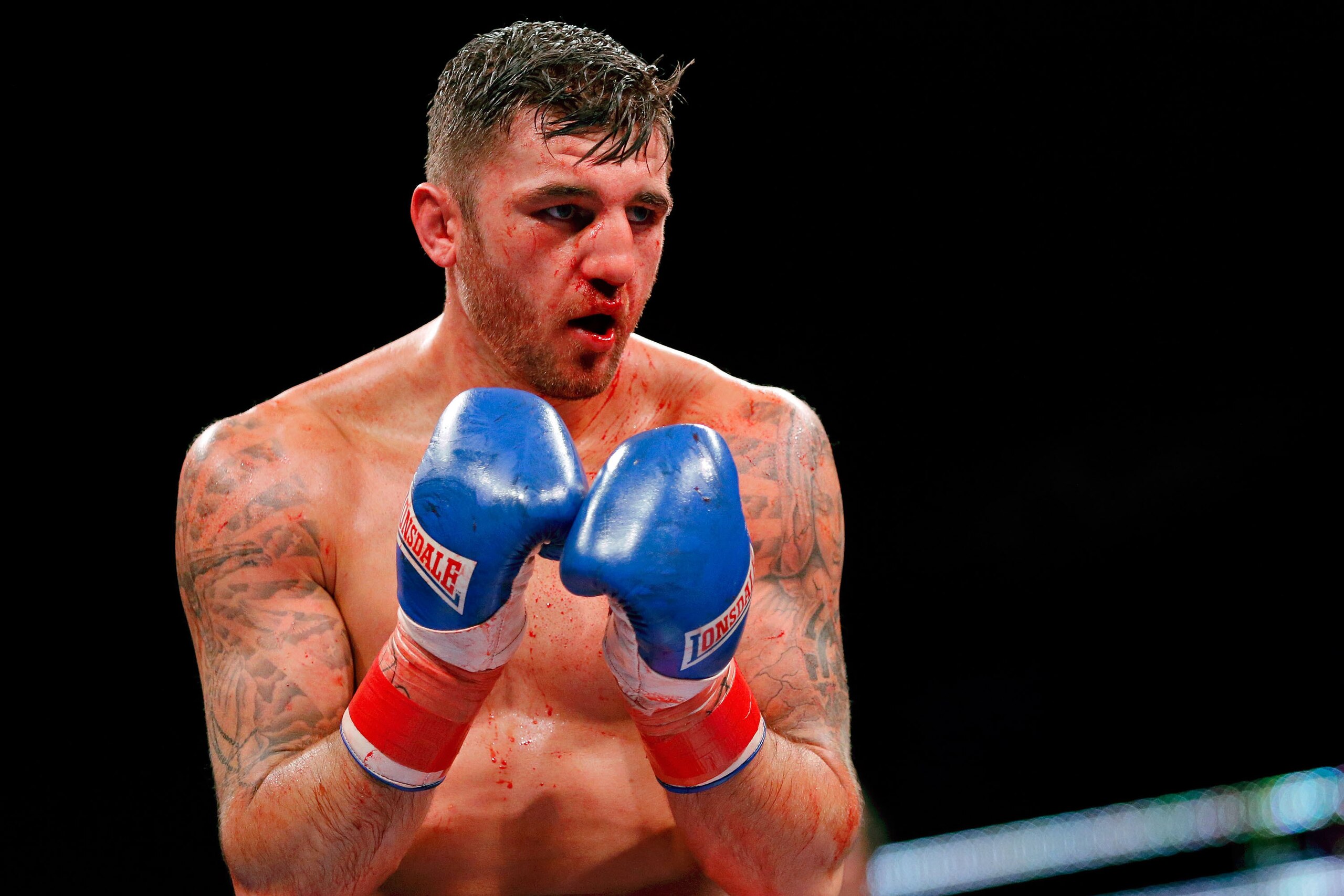 CHICAGO, IL - OCTOBER 16:  Nathan Cleverly during the Main Event: Light Heavyweights fight against Andrzej Fonfara (not pictured)at UIC Pavilion on October 16, 2015 in Chicago, Illinois. Andrzej Fonfara won by unanimous decision.  (Photo by Jon Durr/Getty
