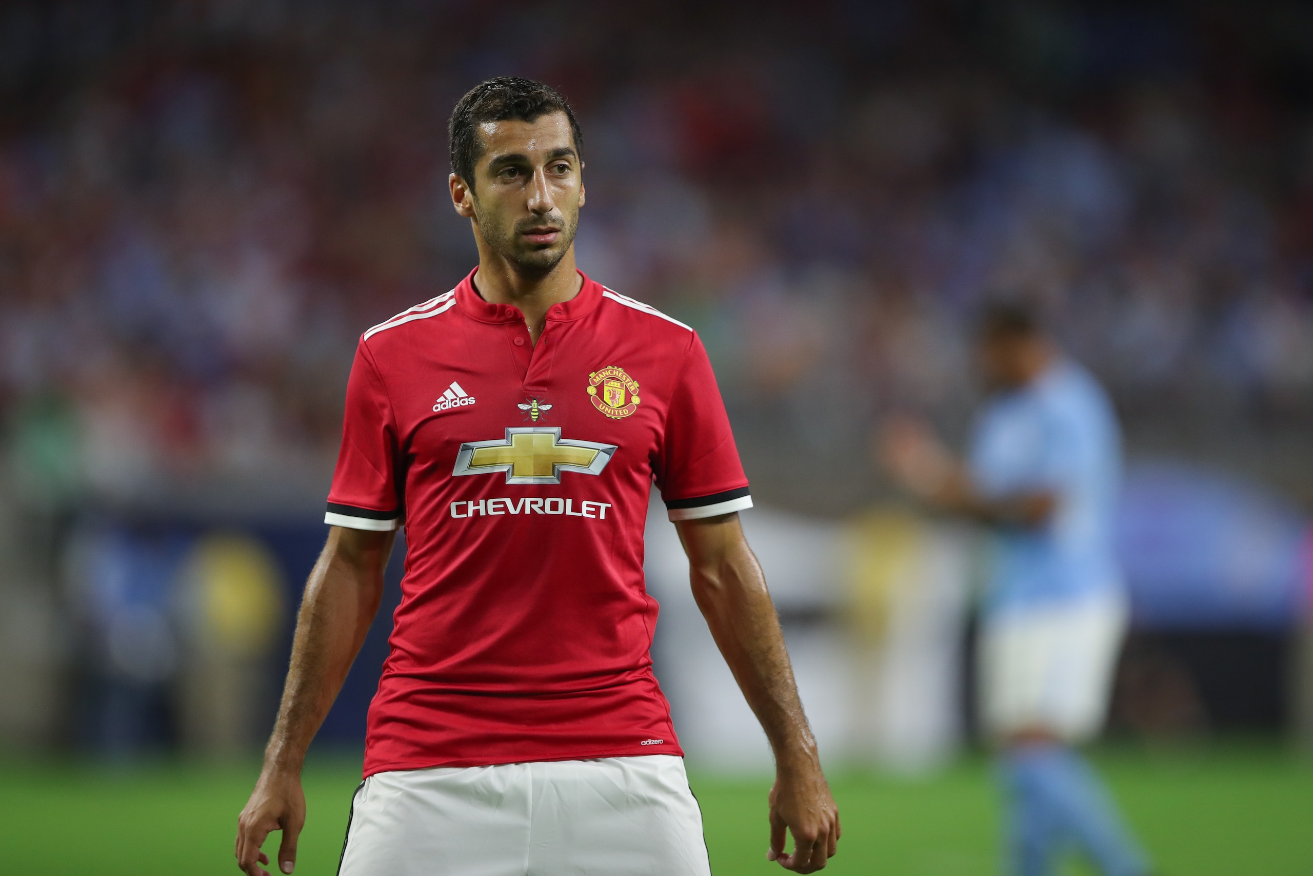 HOUSTON, TX - JULY 20: Henrikh Mkhitaryan of Manchester United during the International Champions Cup 2017 match between Manchester United and Manchester City at NRG Stadium on July 20, 2017 in Houston, Texas. (Photo by Robbie Jay Barratt - AMA/Getty Imag