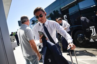 TURIN, ITALY - AUGUST 12: Paulo Dybala during the travel to Rome ahead of the Italian Supercup at  on August 12, 2017 in Turin, Italy.  (Photo by Daniele Badolato - Juventus FC/Getty Images)