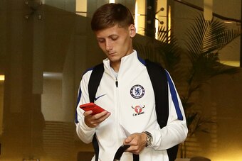 SINGAPORE - JULY 23:  Kyle Scott of Chelsea FC arrives at Jet Quay Private Terminal ahead of the International Champions Cup on July 23, 2017 in Singapore.  (Photo by Suhaimi Abdullah/Getty Images  for ICC)