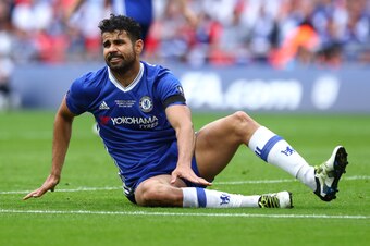 LONDON, ENGLAND - MAY 27:  Diego Costa of Chelsea during the Emirates FA Cup Final match between Arsenal and Chelsea at Wembley Stadium on May 27, 2017 in London, England. (Photo by Robbie Jay Barratt - AMA/Getty Images)