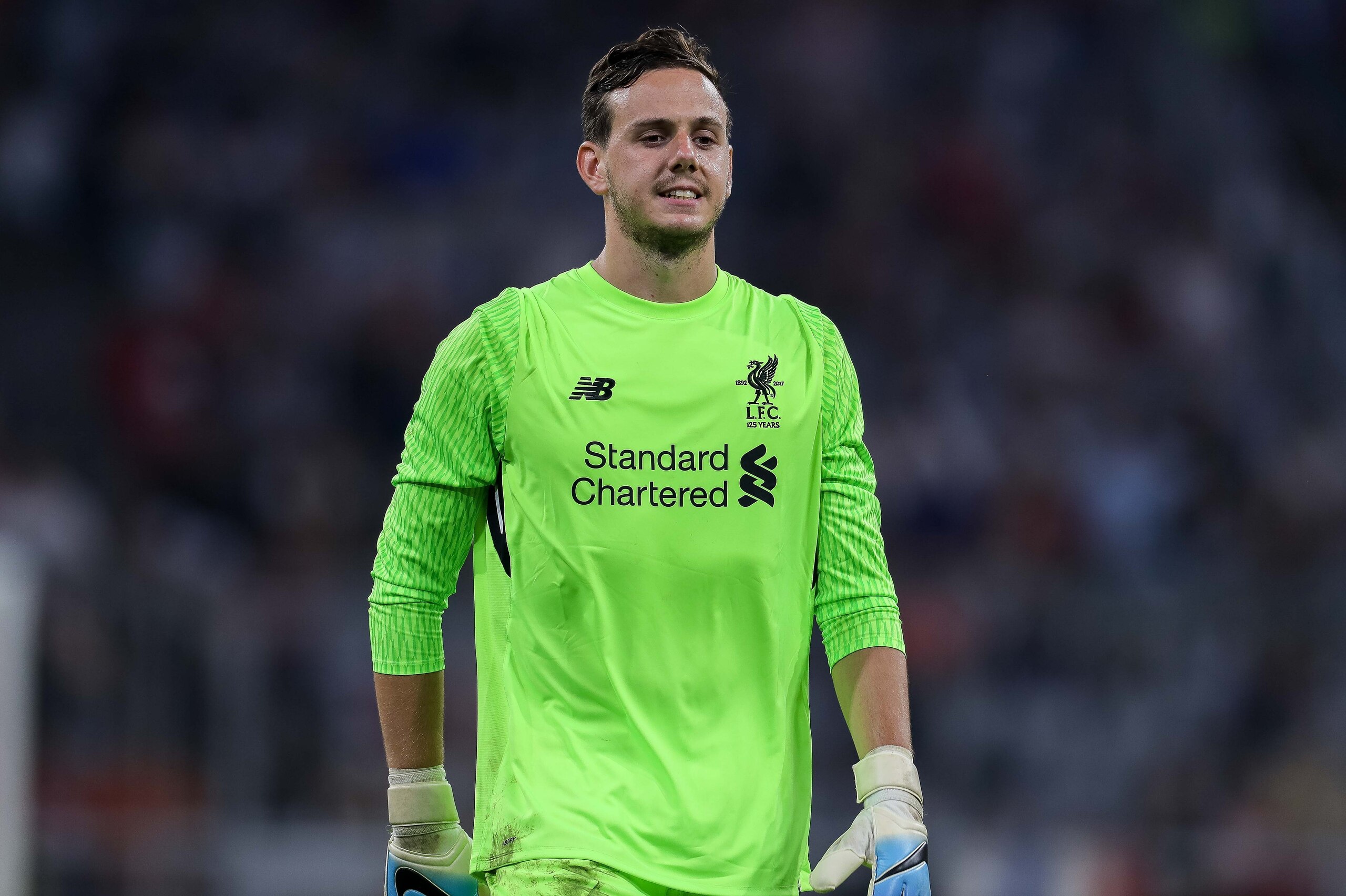MUNICH, GERMANY - AUGUST 02: Goalkeeper Danny Ward of Liverpool looks on during the Audi Cup 2017 match between Liverpool FC and Atletico Madrid at Allianz Arena on August 2, 2017 in Munich, Germany. (Photo by TF-Images/TF-Images via Getty Images)