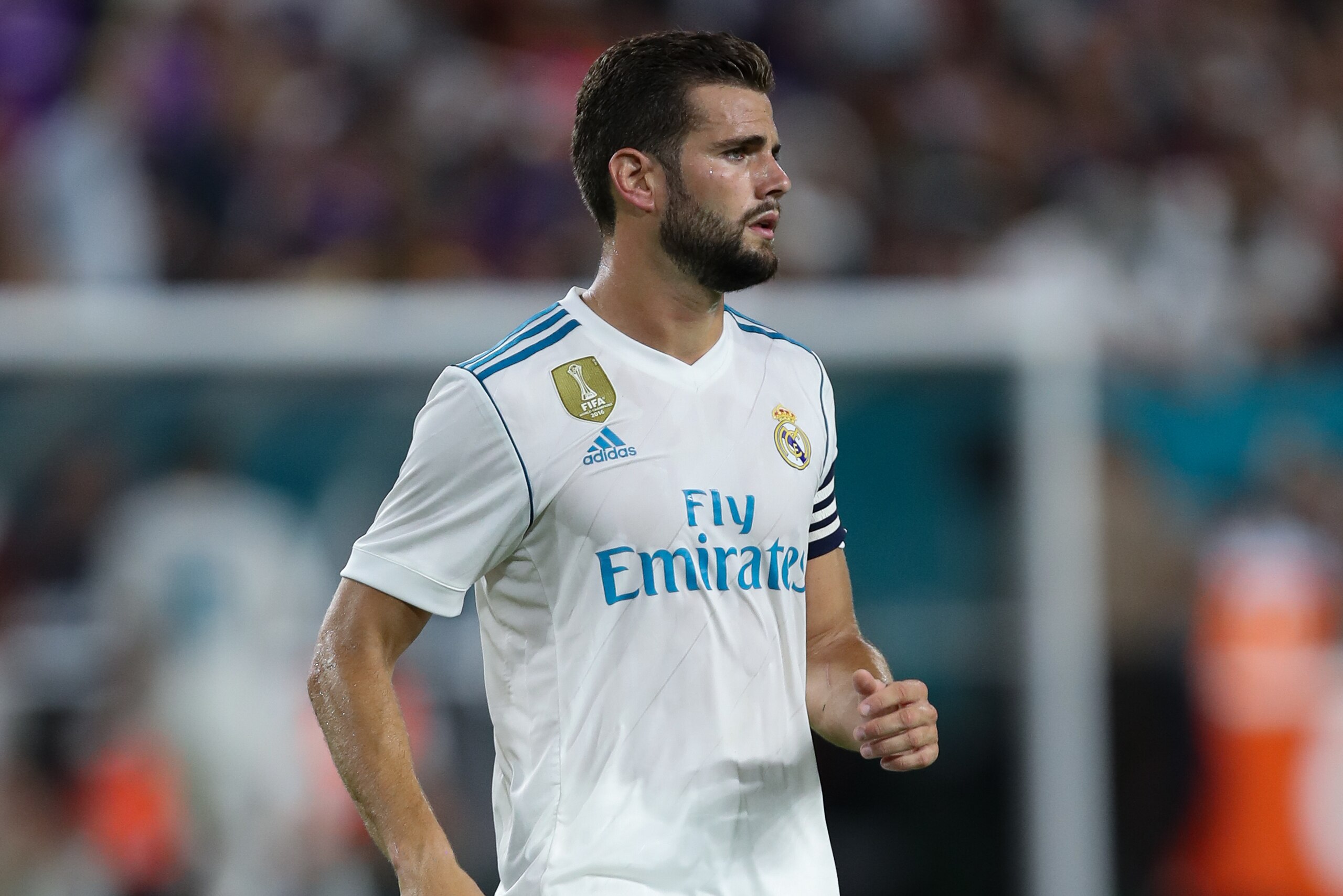 MIAMI GARDENS, FL - JULY 29: Nacho of Real Madrid during the International Champions Cup 2017 match between Real Madrid and FC Barcelona at Hard Rock Stadium on July 29, 2017 in Miami Gardens, Florida. (Photo by Robbie Jay Barratt - AMA/Getty Images)