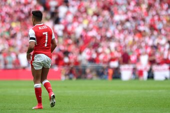 LONDON, ENGLAND - MAY 27:  Alexis Sanchez of Arsenal during the Emirates FA Cup Final match between Arsenal and Chelsea at Wembley Stadium on May 27, 2017 in London, England. (Photo by Robbie Jay Barratt - AMA/Getty Images)