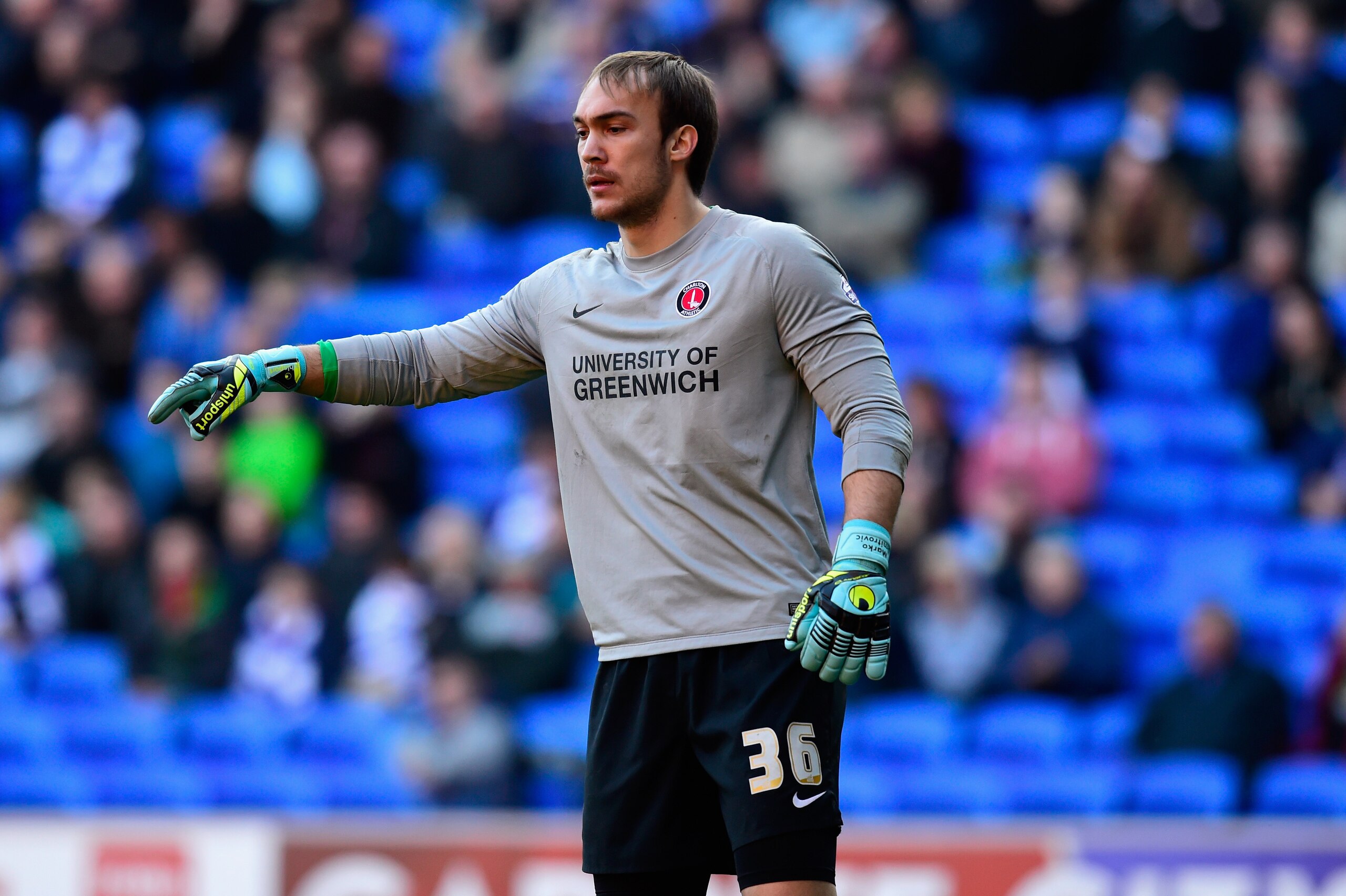 CARDIFF, WALES - MARCH 07: Charlton goalkeeper Marko Dmitrovic in action during the Sky Bet Championship match between Cardiff City and Charlton Athletic at Cardiff City Stadium on March 7, 2015 in Cardiff, Wales. (Photo by Stu Forster/Getty Images) CARDIFF, WALES - MARCH 07: Charlton goalkeeper Marko Dmitrovic in action during the Sky Bet Championship match between Cardiff City and Charlton Athletic at Cardiff City Stadium on March 7, 2015 in Cardiff, Wales. (Photo by Stu Forster/Getty Images)
