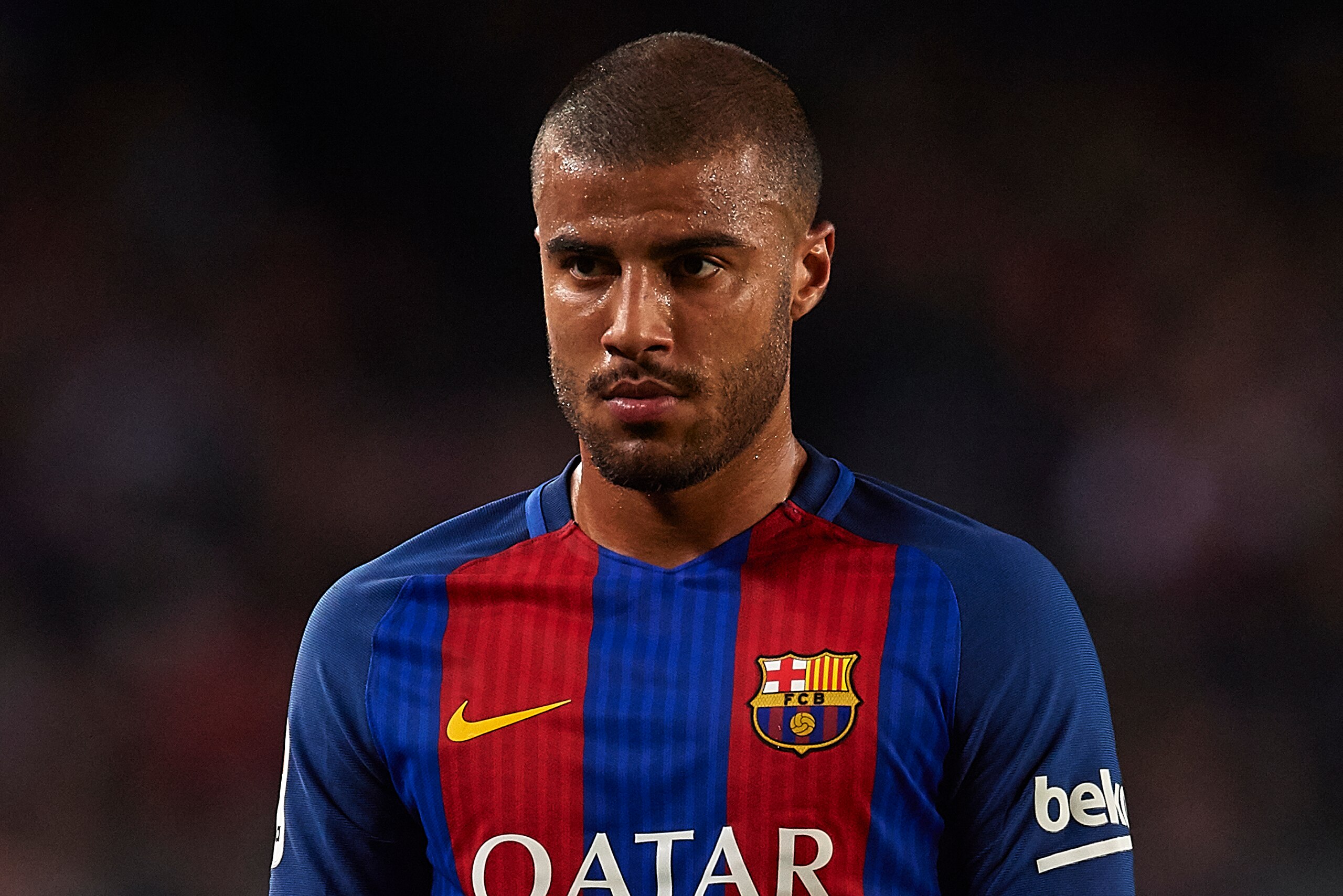 BARCELONA, SPAIN - MARCH 19:  Rafinha of Barcelona looks on during the La Liga match between FC Barcelona and Valencia CF at Camp Nou Stadium on March 19, 2017 in Barcelona, Spain.  (Photo by Manuel Queimadelos Alonso/Getty Images)