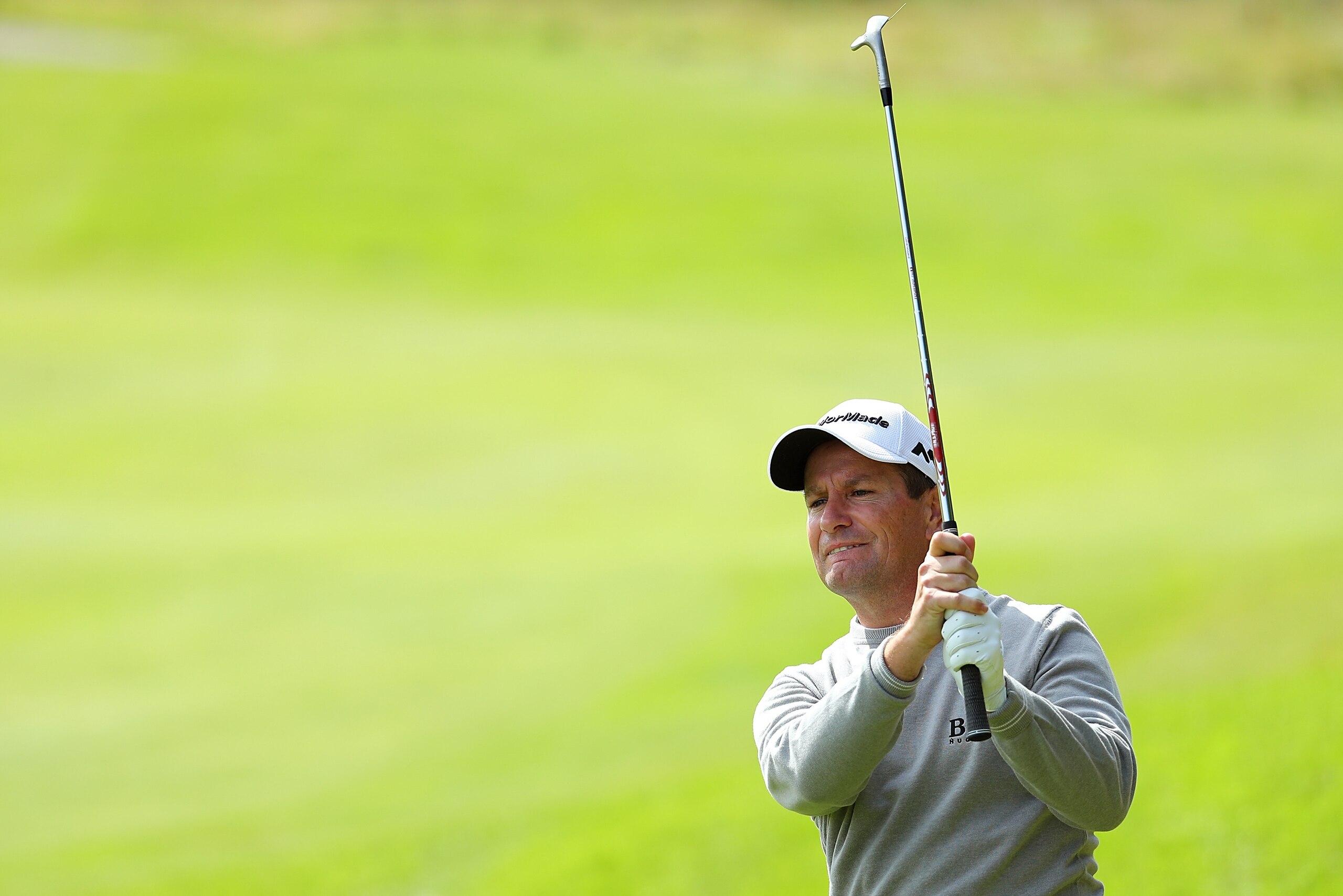 AALBORG, DENMARK - AUGUST 25: Steve Webster of England hits his second shot on the 18th hole during day two of Made in Denmark at Himmerland Golf & Spa Resort on August 25, 2017 in Aalborg, Denmark. (Photo by Warren Little/Getty Images) AALBORG, DENMARK - AUGUST 25: Steve Webster of England hits his second shot on the 18th hole during day two of Made in Denmark at Himmerland Golf & Spa Resort on August 25, 2017 in Aalborg, Denmark. (Photo by Warren Little/Getty Images)