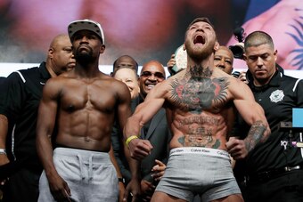 McGregor was excited to be at the weigh-ins.