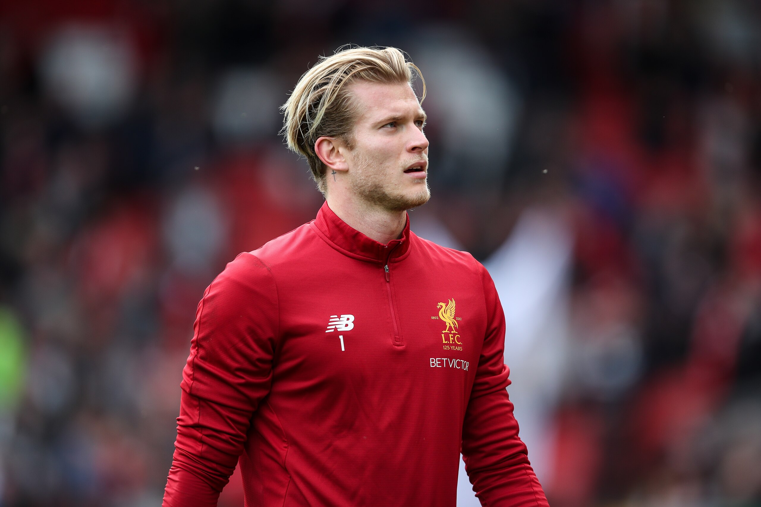 LIVERPOOL, ENGLAND - AUGUST 19: Loris Karius of Liverpool during the Premier League match between Liverpool and Crystal Palace at Anfield on August 19, 2017 in Liverpool, England. (Photo by Robbie Jay Barratt - AMA/Getty Images)