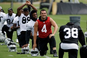 "He's got the swag. He's got the sauce to him,'' Raiders running back Jalen Richard says of Carr's drive to win.