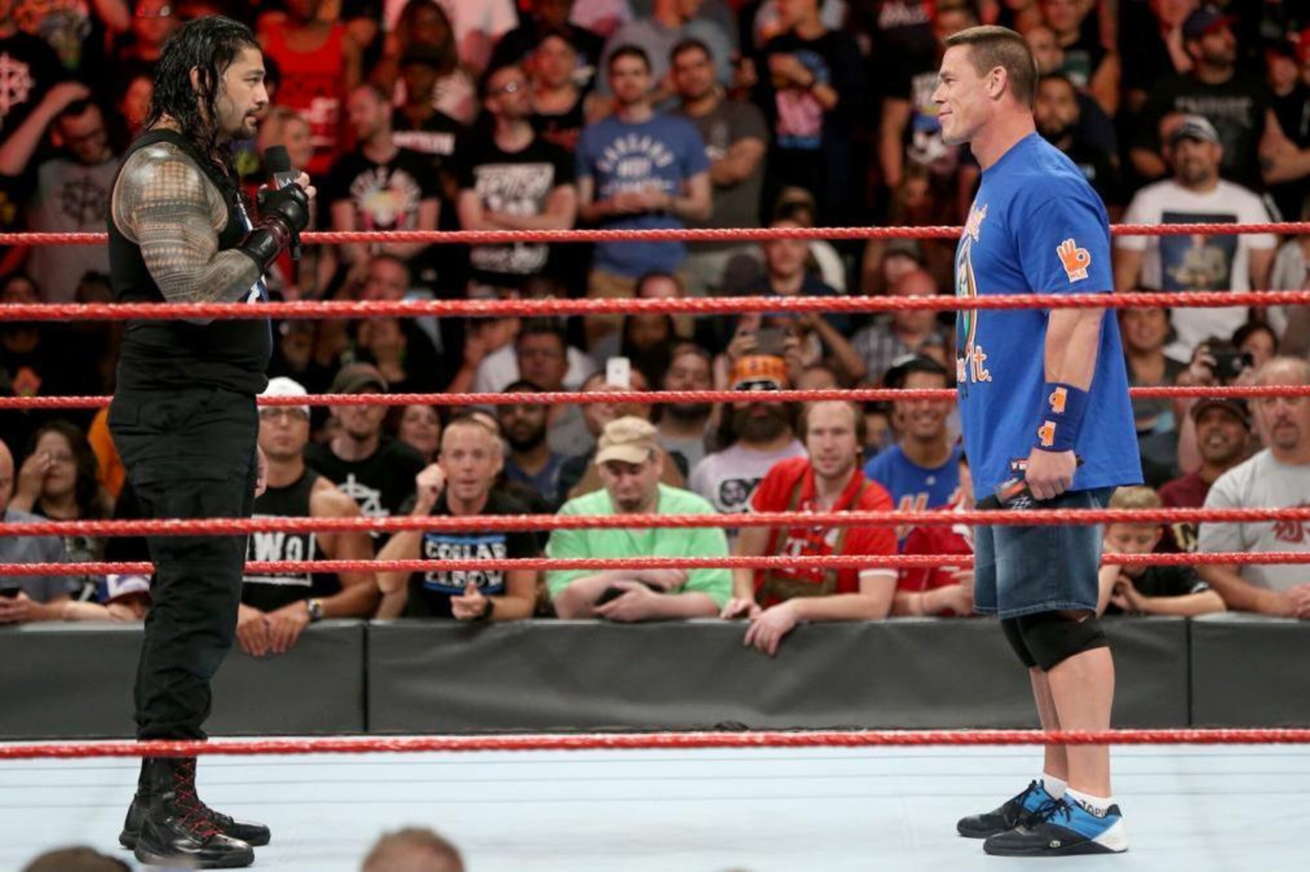 Roman Reigns confronted John Cena on last week's Raw.