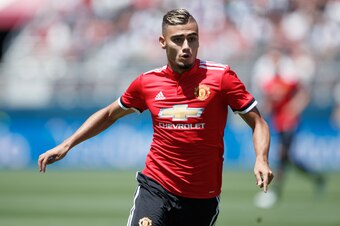 SANTA CLARA, CA - JULY 23: Andreas Pereira of Manchester United during the International Champions Cup 2017 match between Real Madrid v Manchester United at Levi'a Stadium on July 23, 2017 in Santa Clara, California. (Photo by Robbie Jay Barratt - AMA/Get
