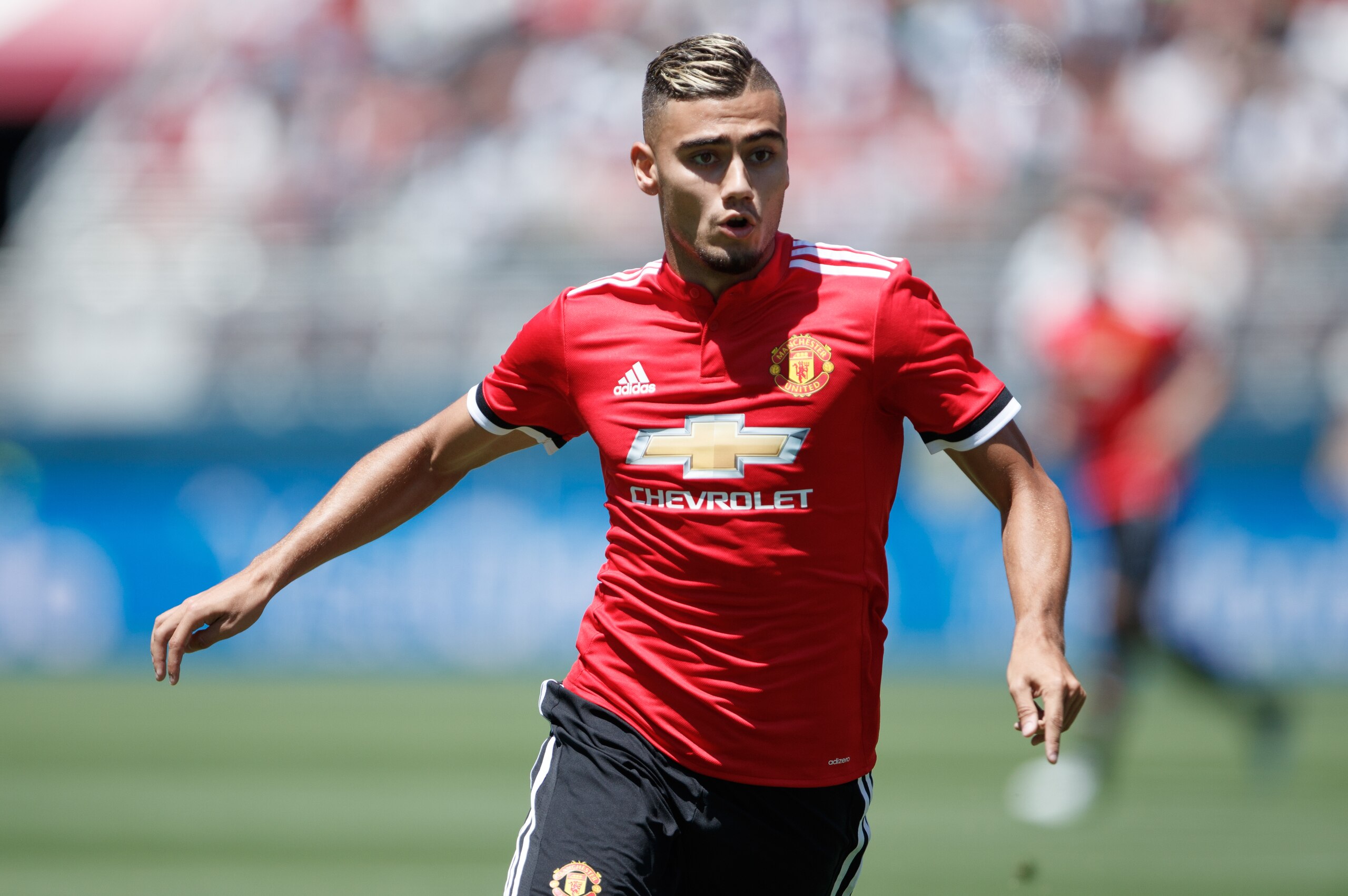 SANTA CLARA, CA - JULY 23: Andreas Pereira of Manchester United during the International Champions Cup 2017 match between Real Madrid v Manchester United at Levi'a Stadium on July 23, 2017 in Santa Clara, California. (Photo by Robbie Jay Barratt - AMA/Get