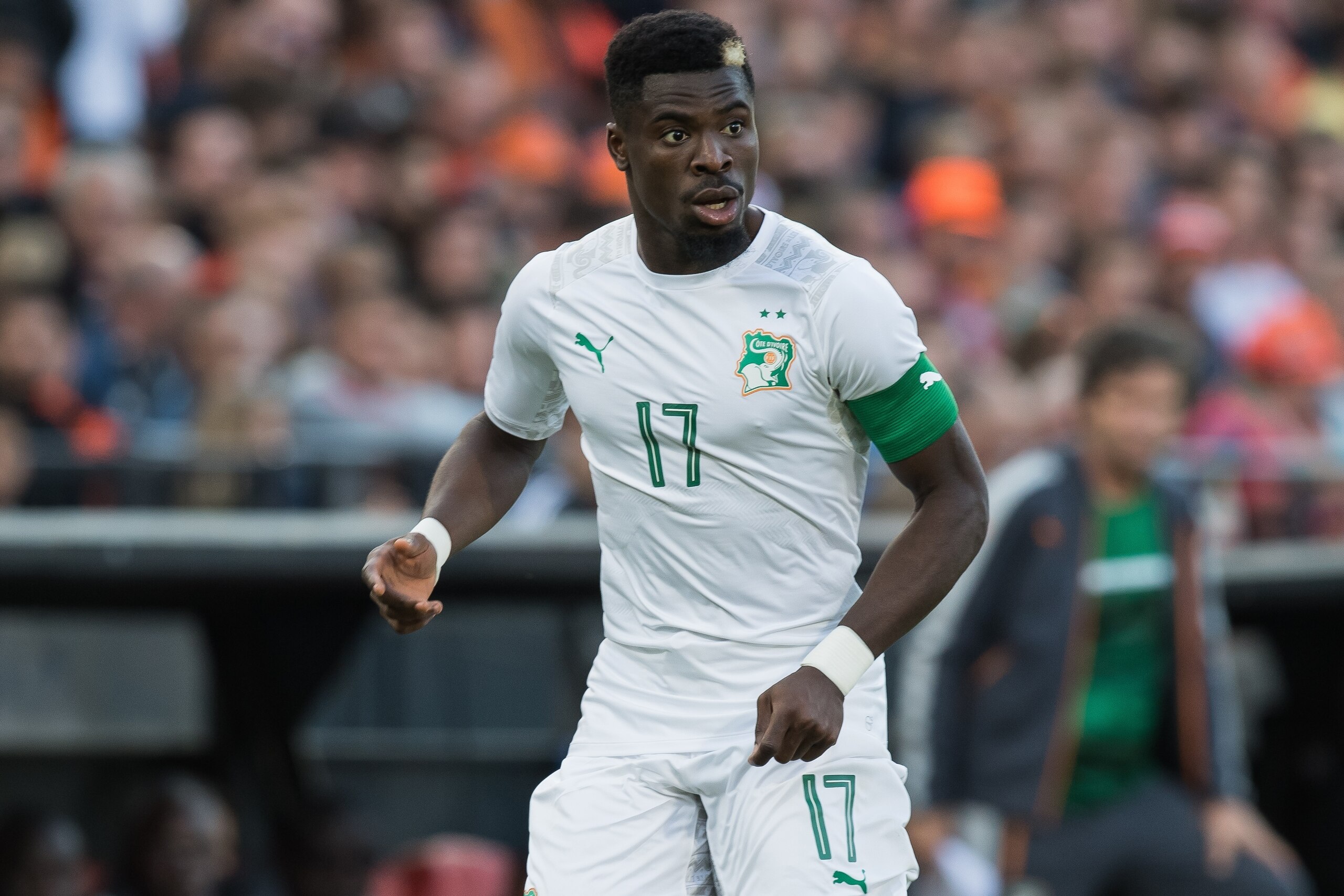 Serge Aurier of Ivory Coastduring the friendly match between The Netherlands and Ivory Coast at the Kuip on June 4, 2017 in Rotterdam, The Netherlands(Photo by VI Images via Getty Images) Serge Aurier of Ivory Coastduring the friendly match between The Netherlands and Ivory Coast at the Kuip on June 4, 2017 in Rotterdam, The Netherlands(Photo by VI Images via Getty Images)