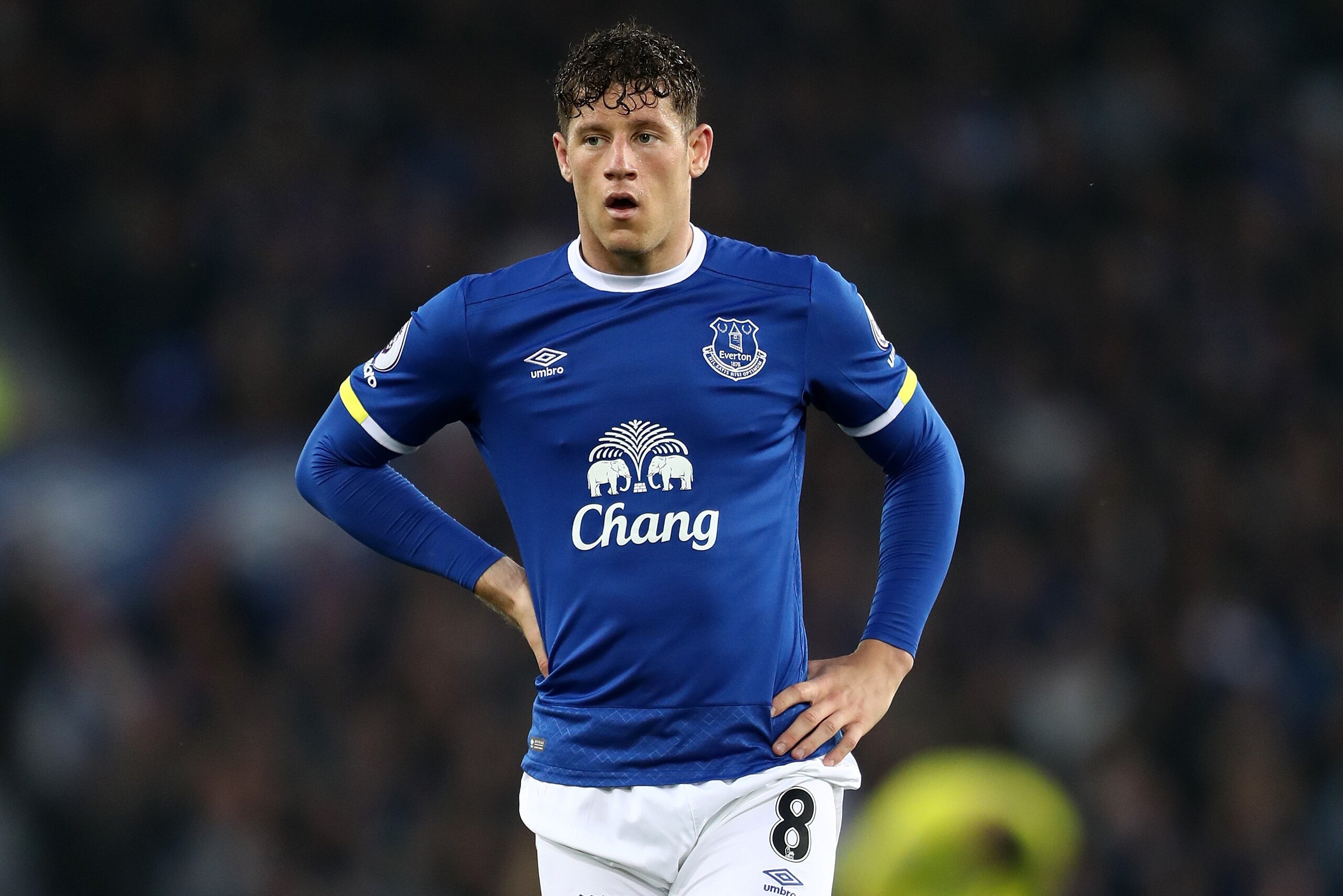 LIVERPOOL, ENGLAND - MAY 12: Ross Barkley of Everton during the Premier League match between Everton and Watford at Goodison Park on May 12, 2017 in Liverpool, England. (Photo by James Baylis - AMA/Getty Images)