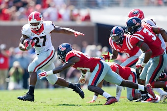 “I wasn’t myself—still battling the injury—and that’s really why I came back to play my senior season. I have a lot to prove,” Chubb says.