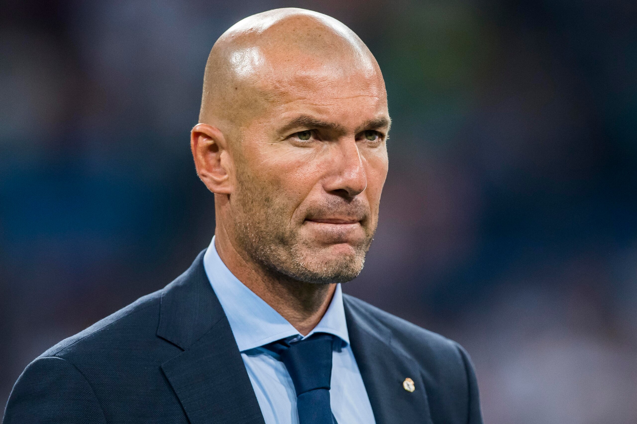 MADRID, SPAIN - AUGUST 23: Manager Zinedine Zidane of Real Madrid reacts after the Santiago Bernabeu Trophy 2017 match between Real Madrid and ACF Fiorentina at the Santiago Bernabeu Stadium on 23 August 2017 in Madrid, Spain. (Photo by Power Sport Images MADRID, SPAIN - AUGUST 23: Manager Zinedine Zidane of Real Madrid reacts after the Santiago Bernabeu Trophy 2017 match between Real Madrid and ACF Fiorentina at the Santiago Bernabeu Stadium on 23 August 2017 in Madrid, Spain. (Photo by Power Sport Images