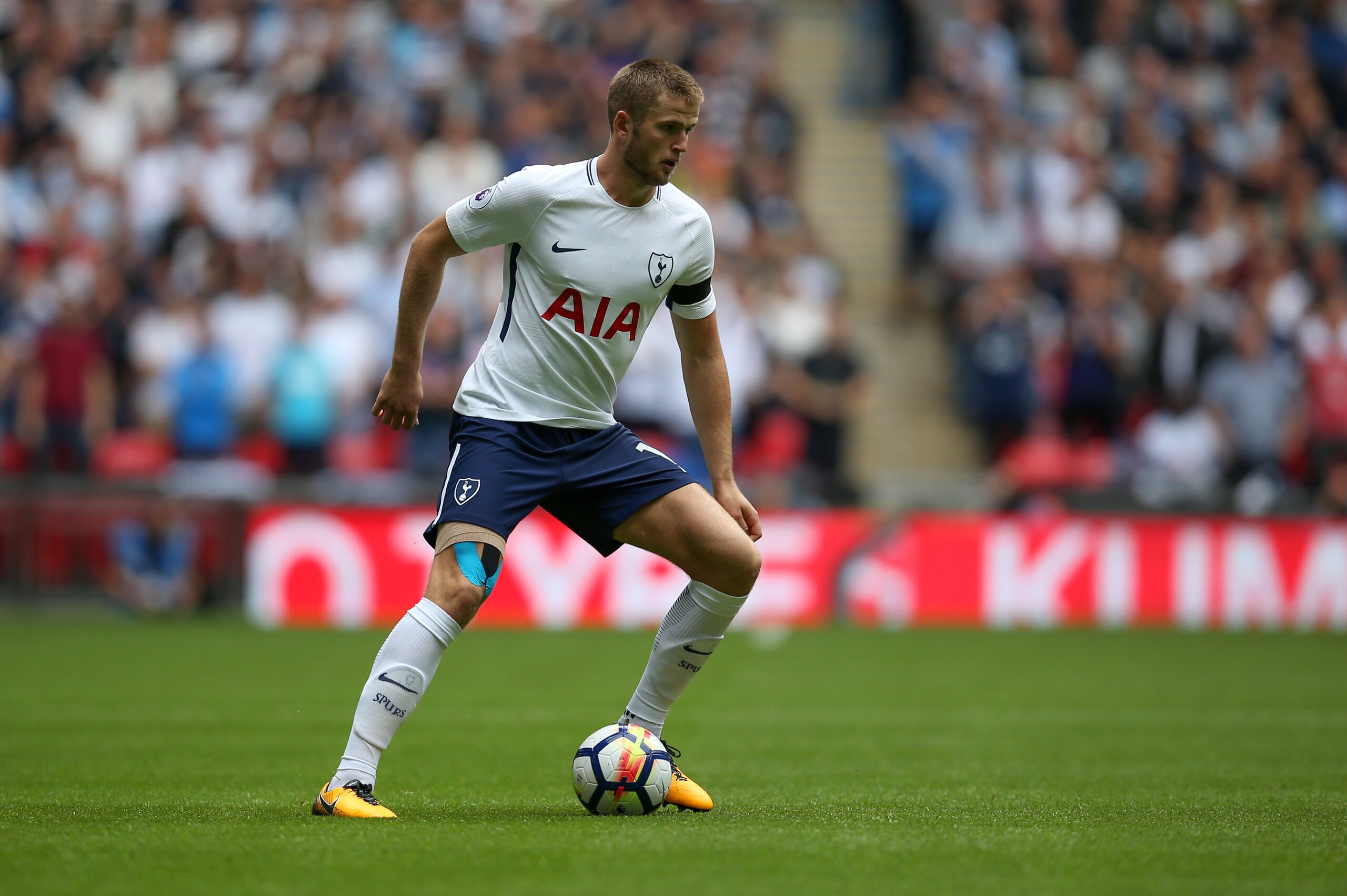 LONDON, ENGLAND - AUGUST 20: Eric Dier of Tottenham Hotspur during the Premier League match between Tottenham Hotspur and Chelsea at Wembley Stadium on August 20, 2017 in London, England. (Photo by Catherine Ivill - AMA/Getty Images)