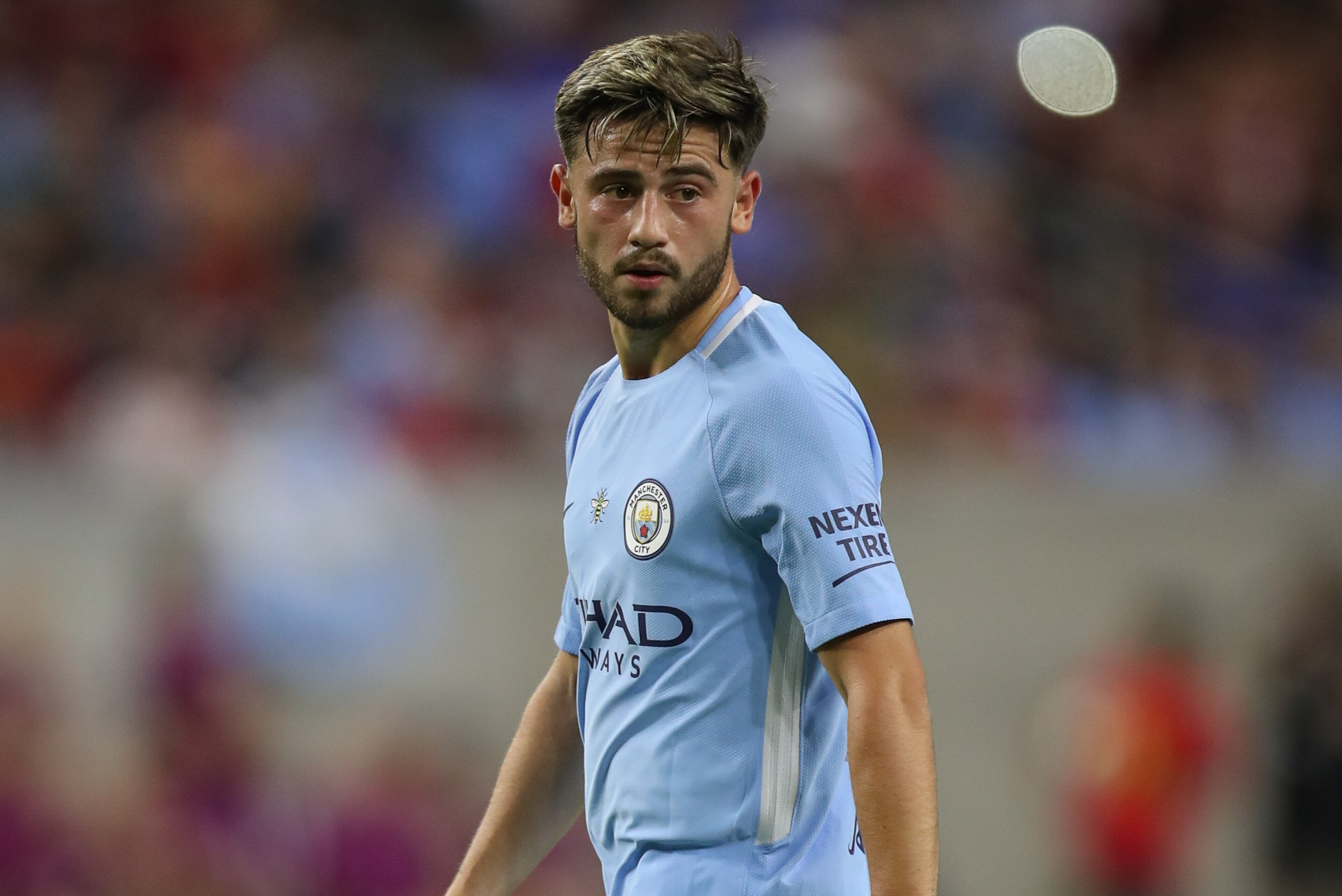 HOUSTON, TX - JULY 20: Patrick Roberts of Manchester City during the International Champions Cup 2017 match between Manchester United and Manchester City at NRG Stadium on July 20, 2017 in Houston, Texas. (Photo by Robbie Jay Barratt - AMA/Getty Images)