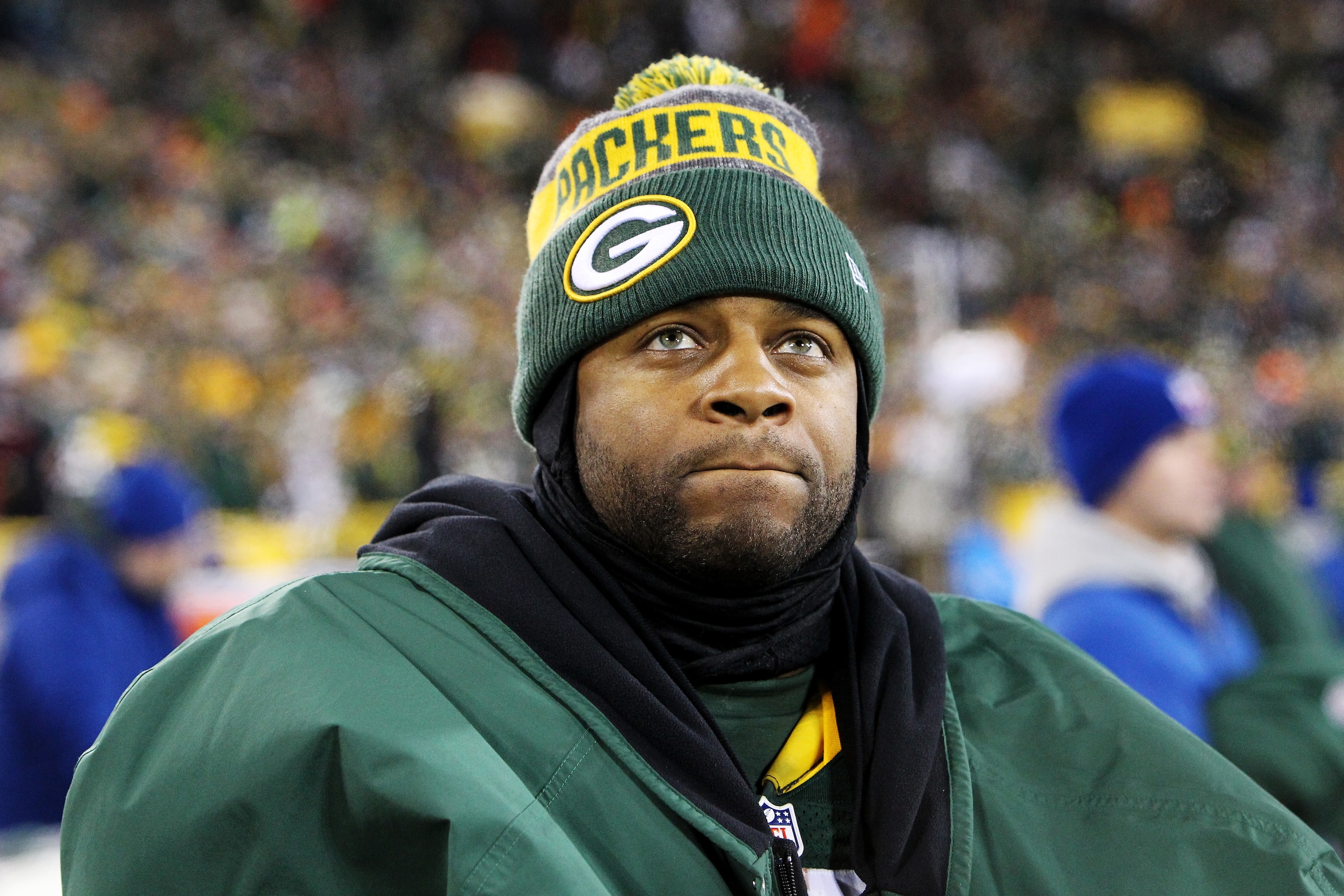 GREEN BAY, WI - DECEMBER 11:  Randall Cobb #18 of the Green Bay Packers stands on the sideline in the fourth quarter against the Seattle Seahawks at Lambeau Field on December 11, 2016 in Green Bay, Wisconsin. (Photo by Dylan Buell/Getty Images)