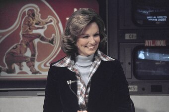 Phyllis George was a part of CBS' The NFL Today program over parts of seven seasons from 1975-1983.