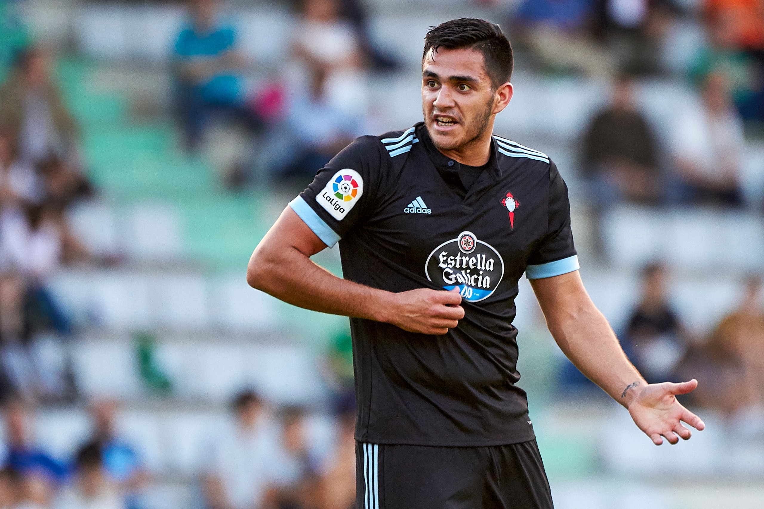 FERROL, SPAIN - JULY 22: Maximiliano Gomez of Celta de Vigo reacts during the pre-season friendly match between Celta de Vigo and Racing de Ferrol at A Malata Stadium on July 22, 2017 in Ferrol, Spain. (Photo by fotopress/Getty Images) FERROL, SPAIN - JULY 22: Maximiliano Gomez of Celta de Vigo reacts during the pre-season friendly match between Celta de Vigo and Racing de Ferrol at A Malata Stadium on July 22, 2017 in Ferrol, Spain. (Photo by fotopress/Getty Images)