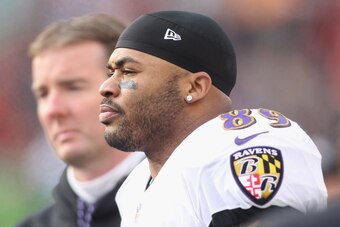CINCINNATI, OH - JANUARY 01:  Steve Smith Sr. #89 of the Baltimore Ravens watches his team from the sidelines during the game against the Cincinnati Bengals at Paul Brown Stadium on January 1, 2017 in Cincinnati, Ohio.The Bengals defeated the Ravens 27-10