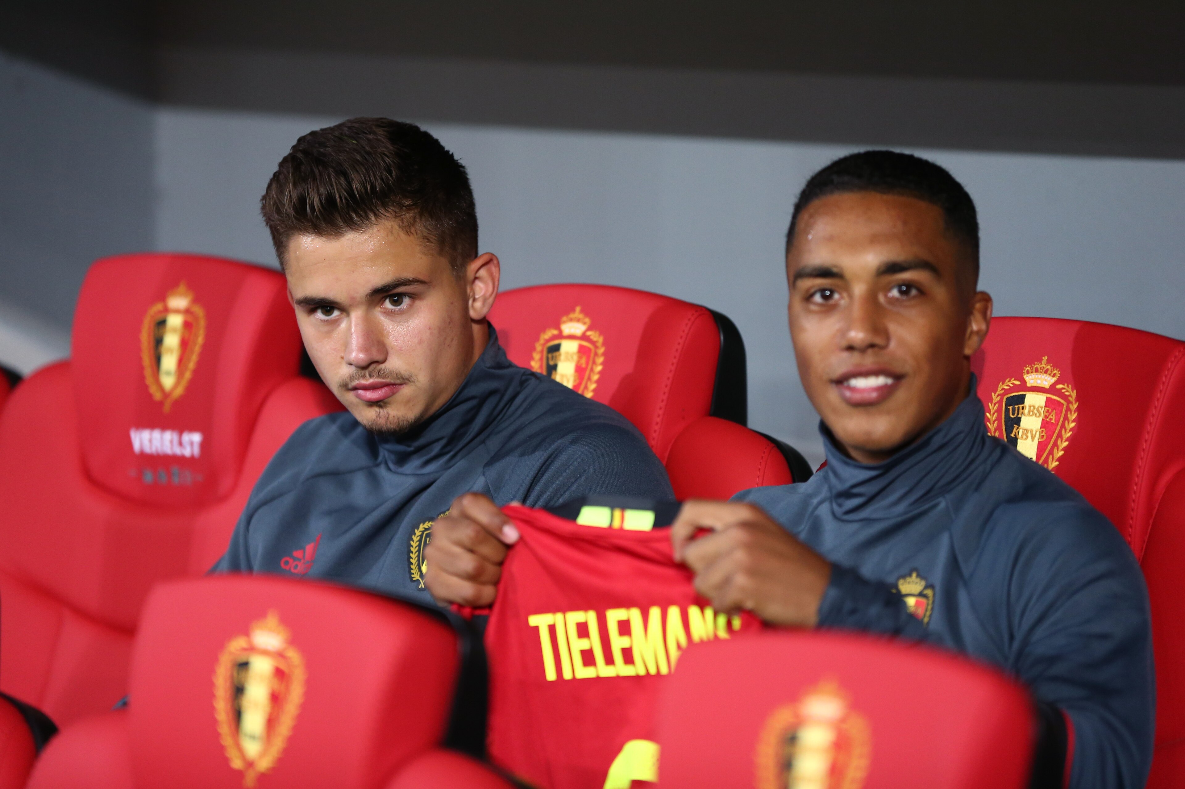 20170831 - Liege, Belgium / Fifa WC 2018 Qualifying match : Belgium v Gibraltar / 'nLeander DENDONCKER - Youri TIELEMANS'nEuropean Qualifiers / Qualifying Round Group H / 'nPicture by Vincent Van Doornick / Isosport 20170831 - Liege, Belgium / Fifa WC 2018 Qualifying match : Belgium v Gibraltar / 'nLeander DENDONCKER - Youri TIELEMANS'nEuropean Qualifiers / Qualifying Round Group H / 'nPicture by Vincent Van Doornick / Isosport