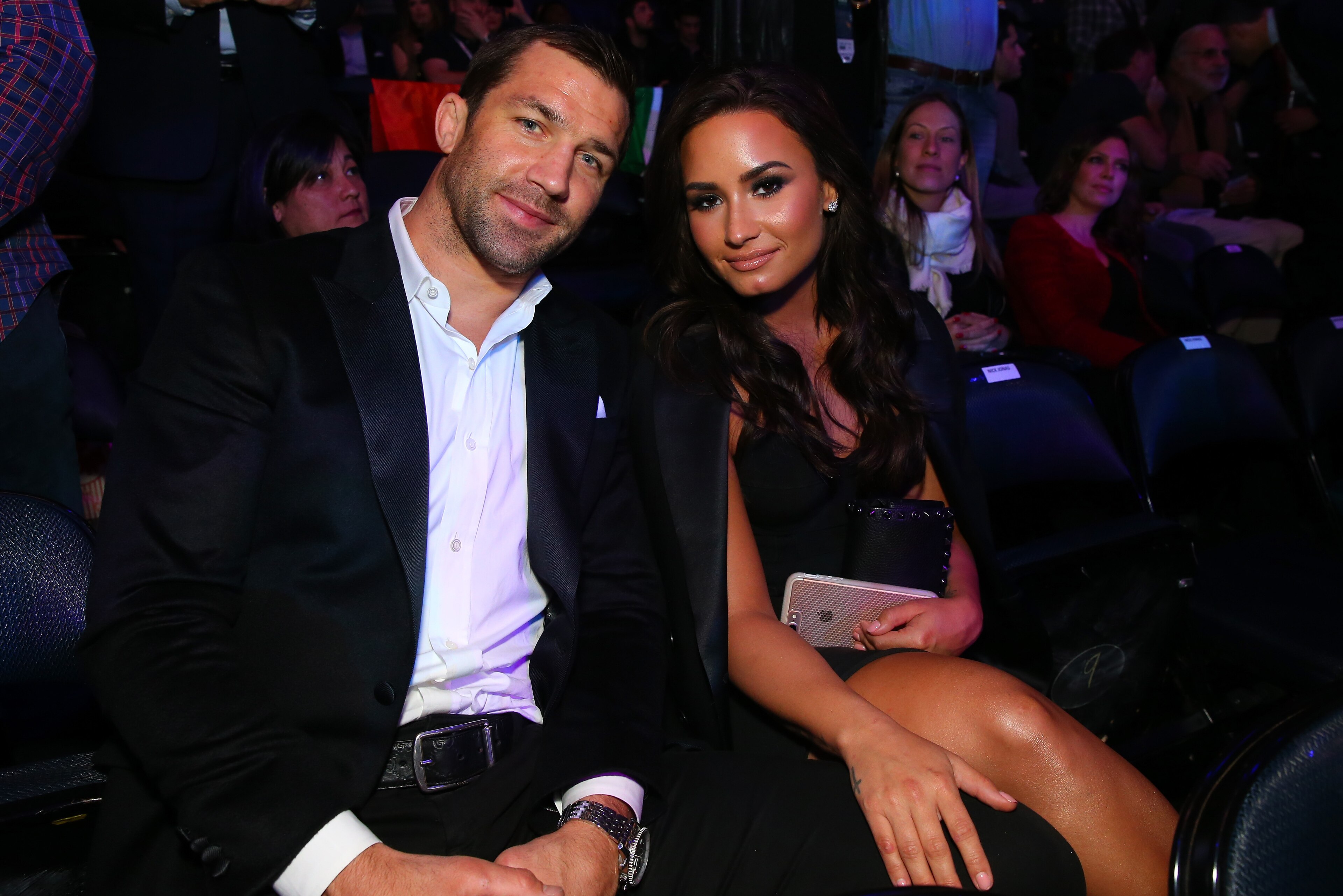 NEW YORK, NY - NOVEMBER 12: Former UFC middleweight champion Luke Rockhold and musician Demi Lavato during attend the UFC 205 event at Madison Square Garden on November 12, 2016 in New York City. (Photo by Mike Stobe/Zuffa LLC/Zuffa LLC via Getty Images) NEW YORK, NY - NOVEMBER 12: Former UFC middleweight champion Luke Rockhold and musician Demi Lavato during attend the UFC 205 event at Madison Square Garden on November 12, 2016 in New York City. (Photo by Mike Stobe/Zuffa LLC/Zuffa LLC via Getty Images)
